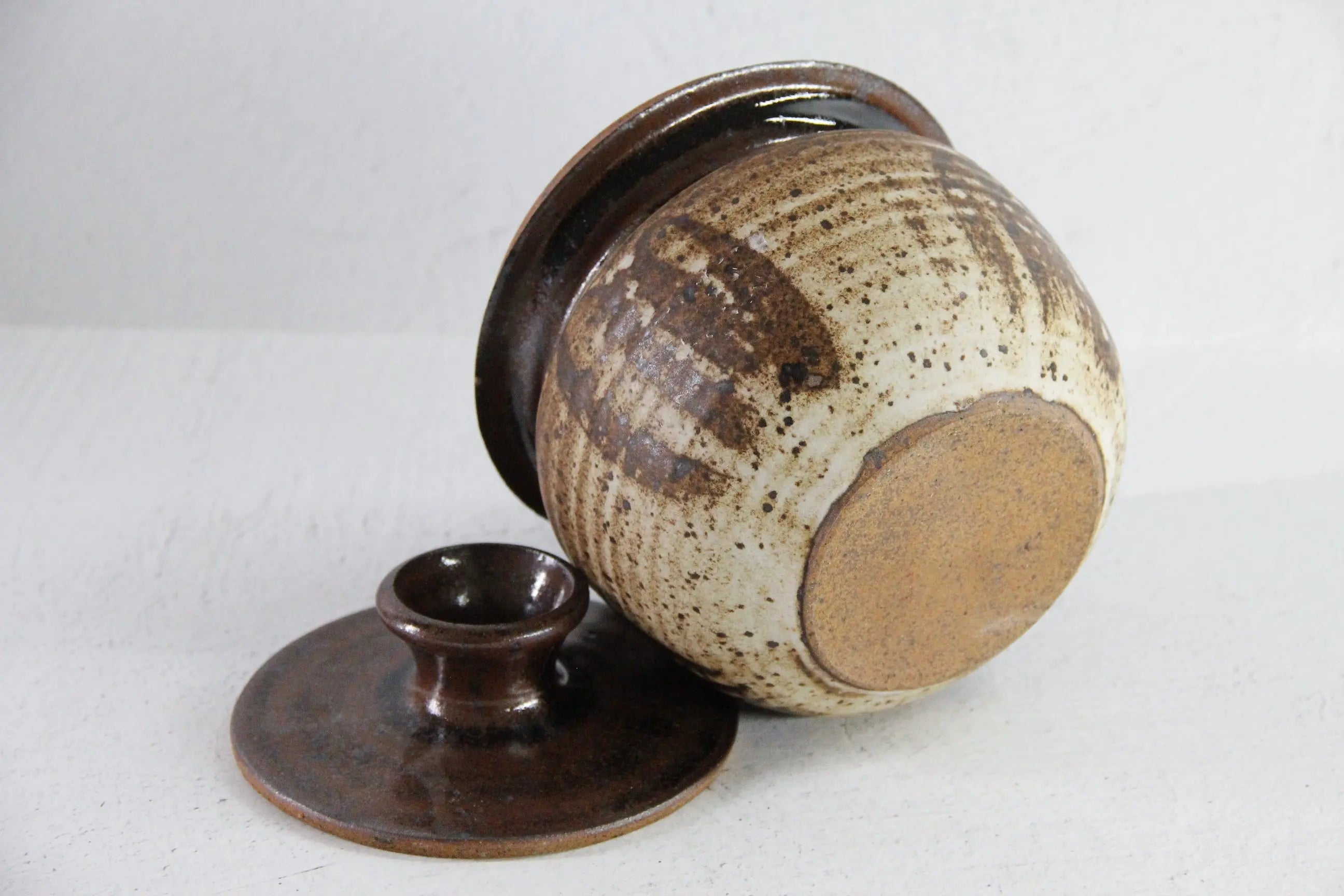 Vintage Pottery Jar | Handmade Studio Art Storage Vessel  Debra Hall Lifestyle