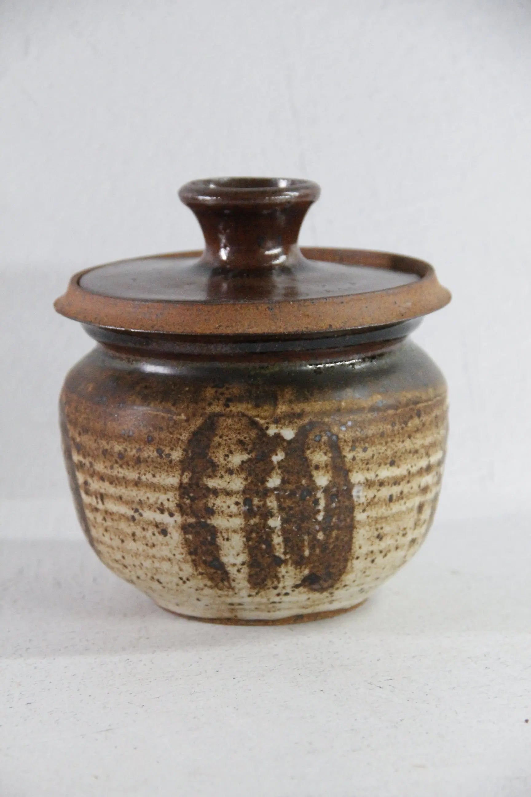 Vintage Pottery Jar | Handmade Studio Art Storage Vessel  Debra Hall Lifestyle