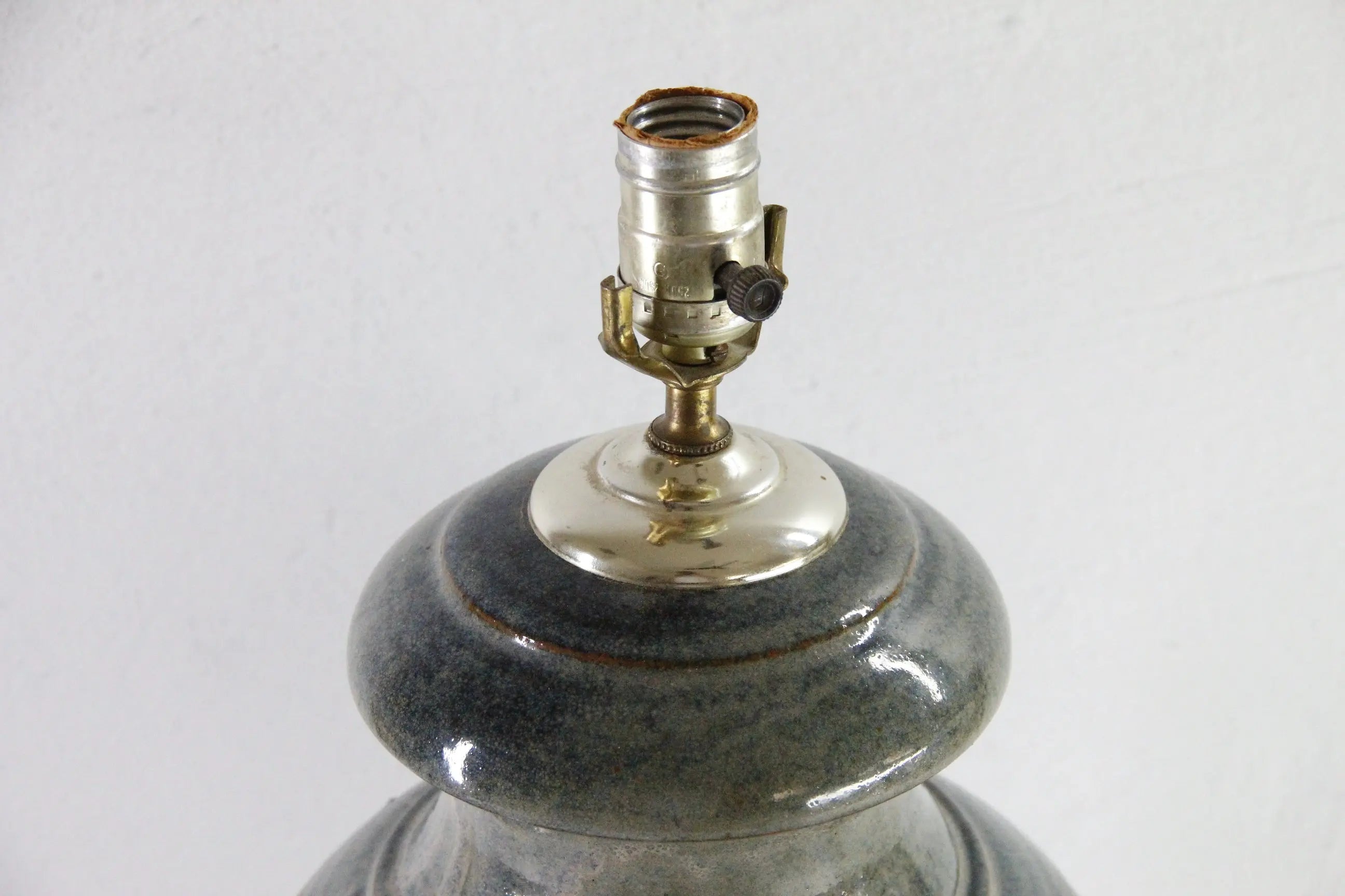 Vintage Pottery Lamp | Midcentury Handmade Table Lamp