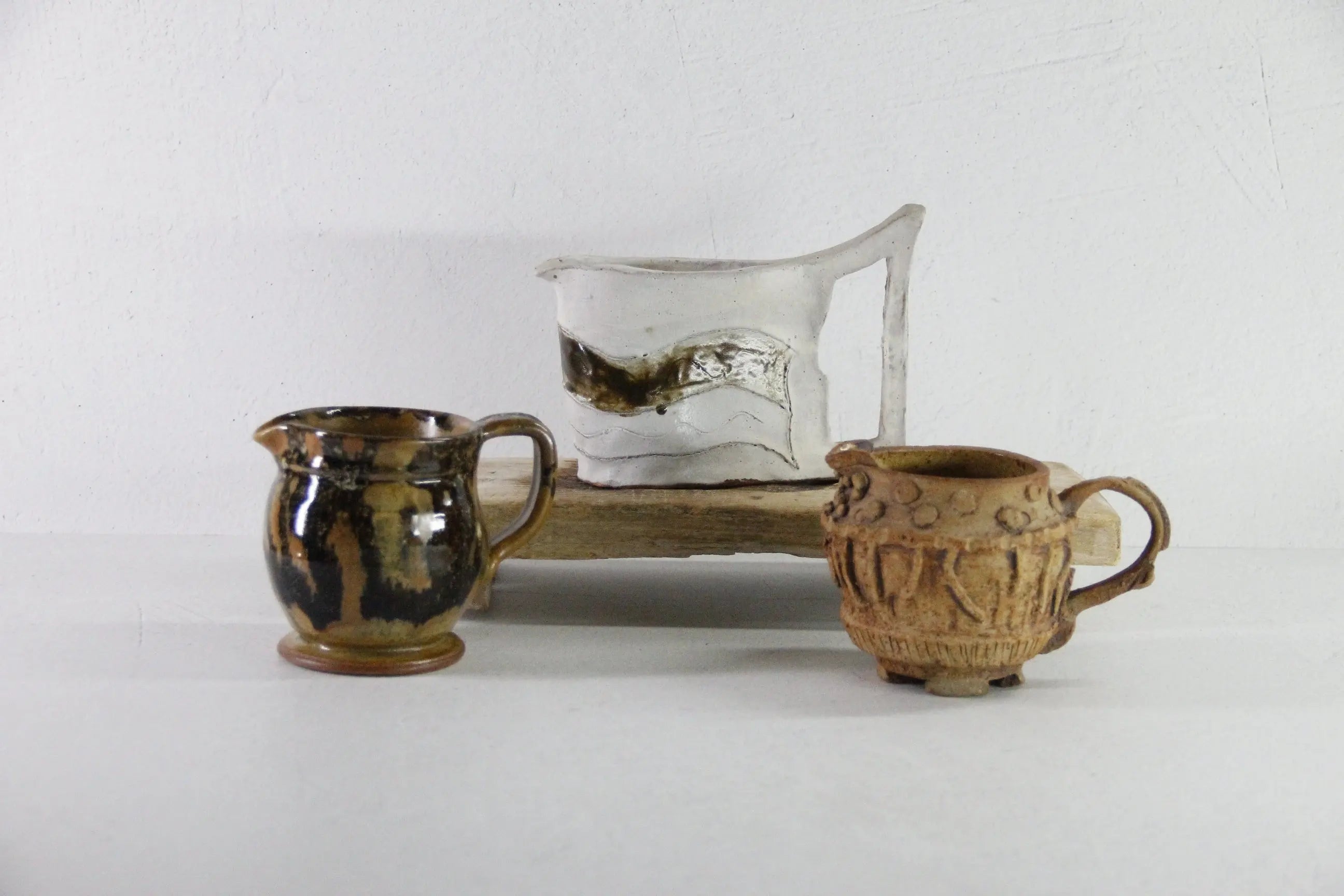 Vintage Pottery Pitcher | Handmade Cream/Milk Jug Asssorted  Debra Hall Lifestyle