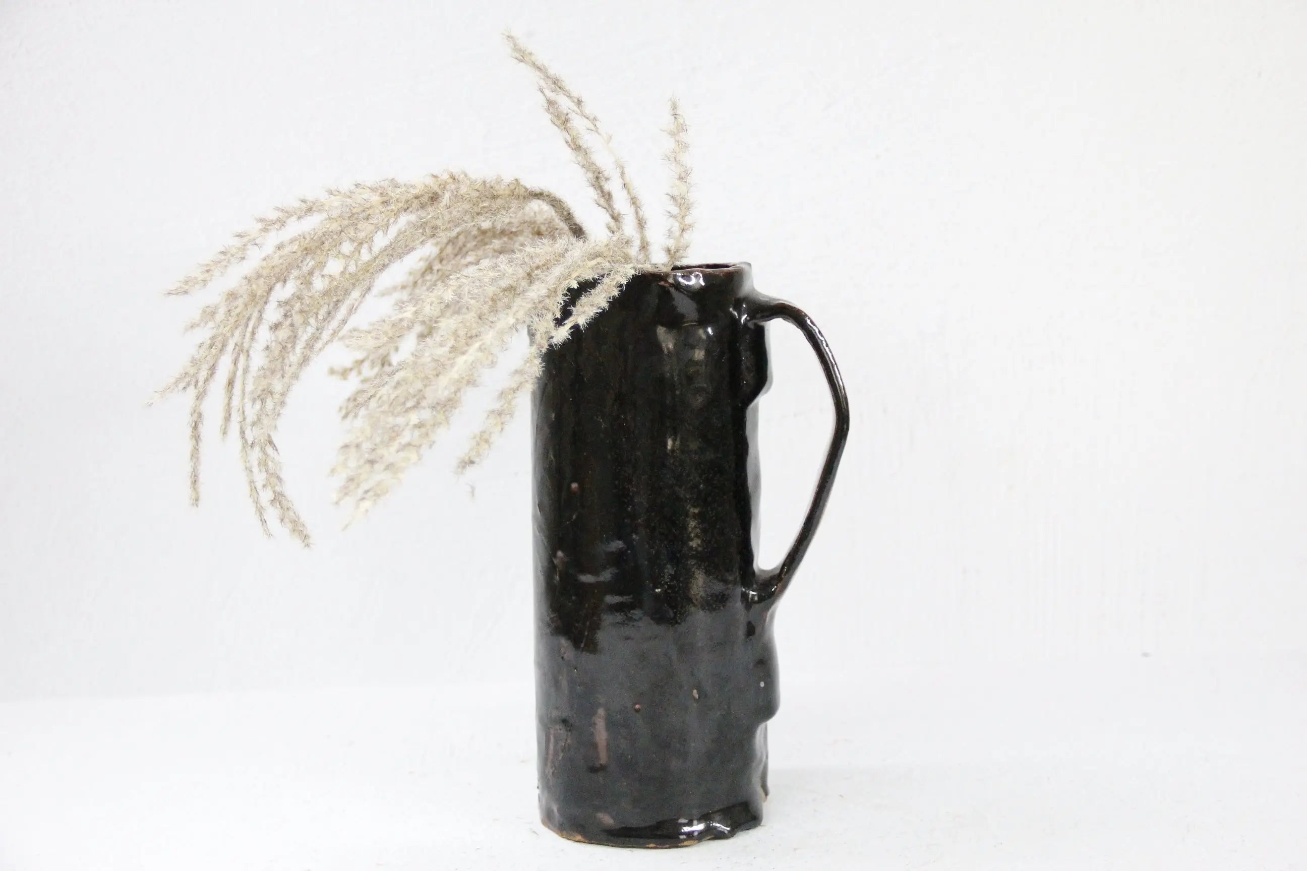 Vintage Pottery Pitcher | Studio Art Abstract Vase  Debra Hall Lifestyle