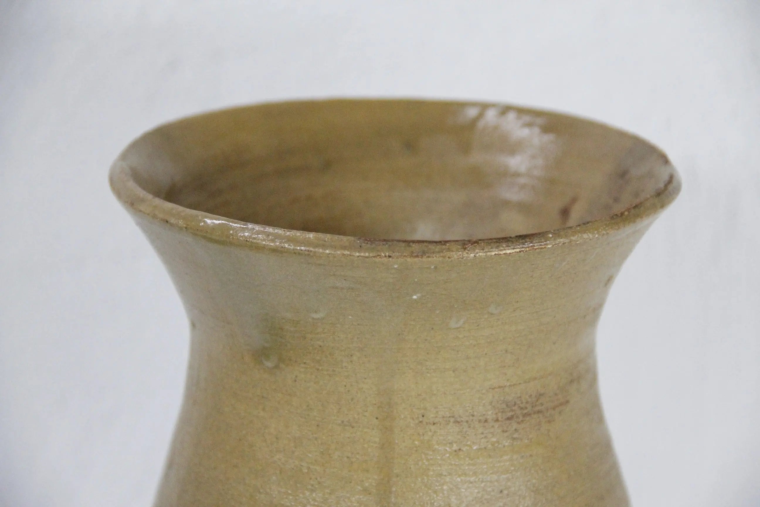 Vintage Pottery Vase Large-Neutral Studio Art Pottery  Debra Hall Lifestyle