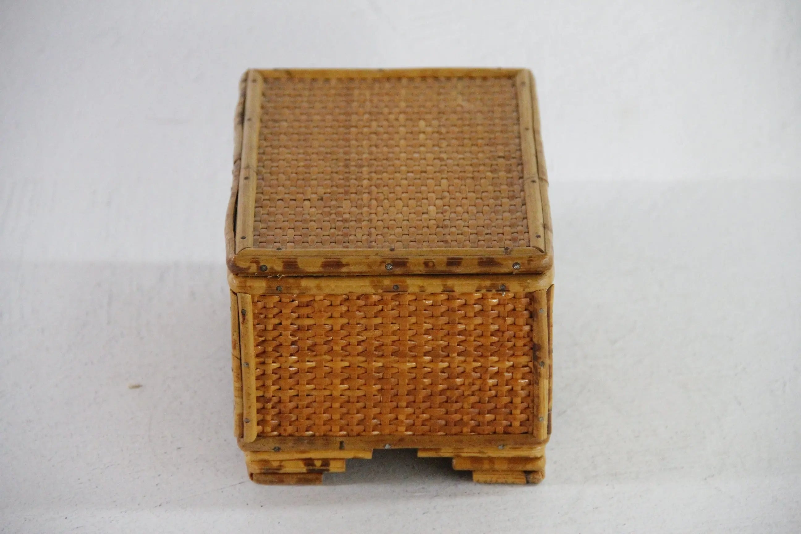 Vintage Rattan Jewelry Box | Bamboo Remote/Keepsake Storage  Debra Hall Lifestyle