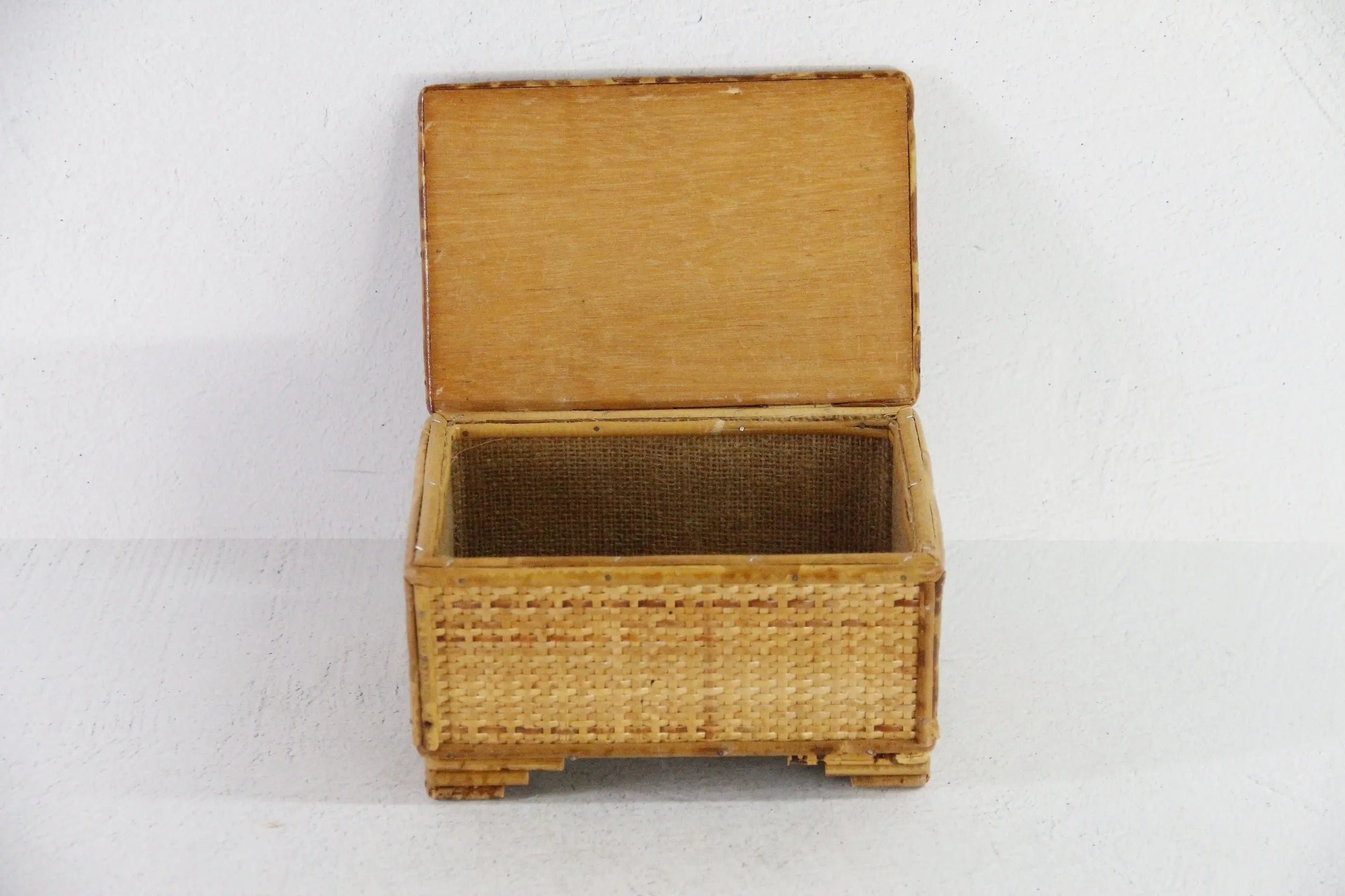 Vintage Rattan Jewelry Box | Bamboo Remote/Keepsake Storage  Debra Hall Lifestyle