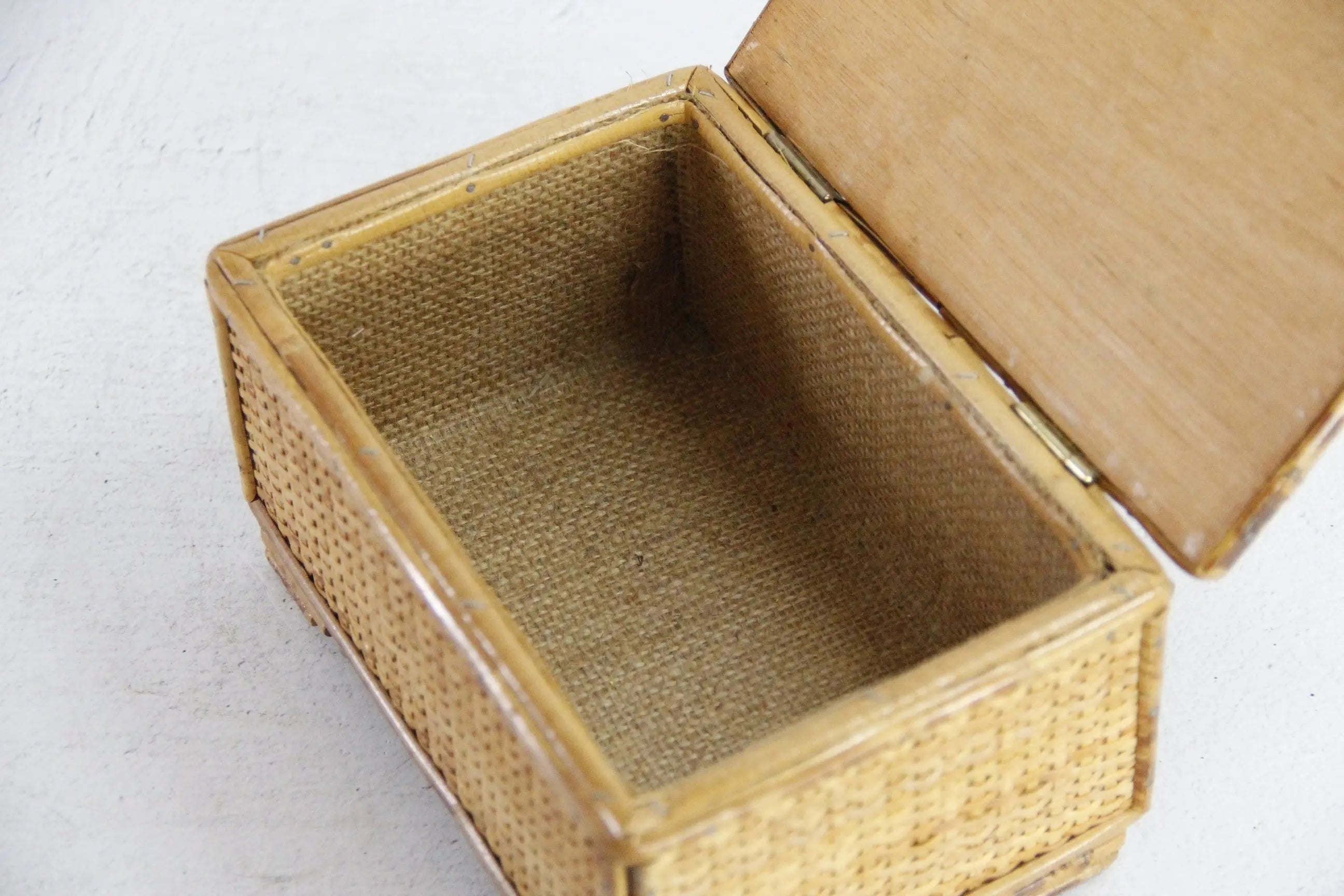 Vintage Rattan Jewelry Box | Bamboo Remote/Keepsake Storage  Debra Hall Lifestyle