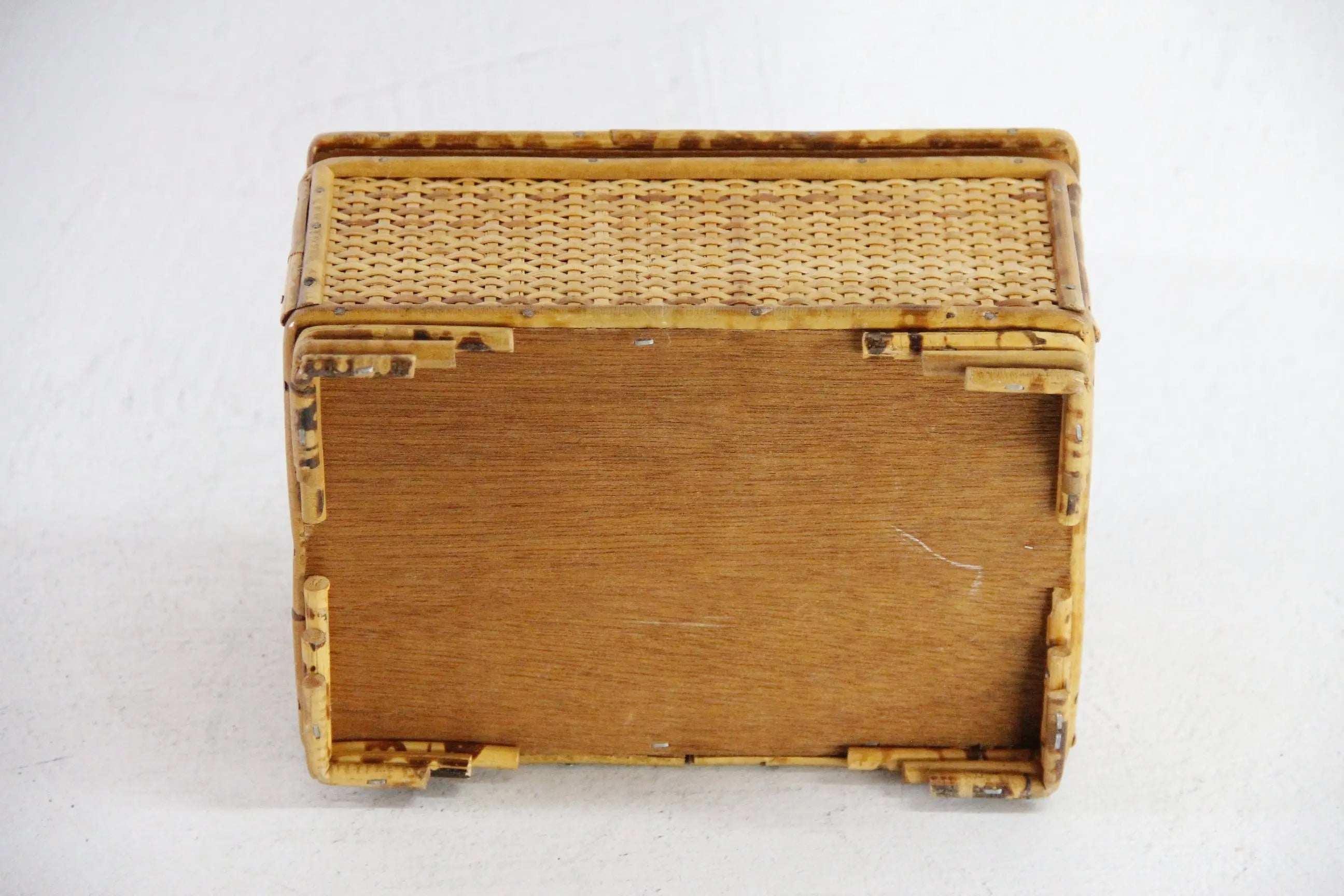 Vintage Rattan Jewelry Box | Bamboo Remote/Keepsake Storage  Debra Hall Lifestyle