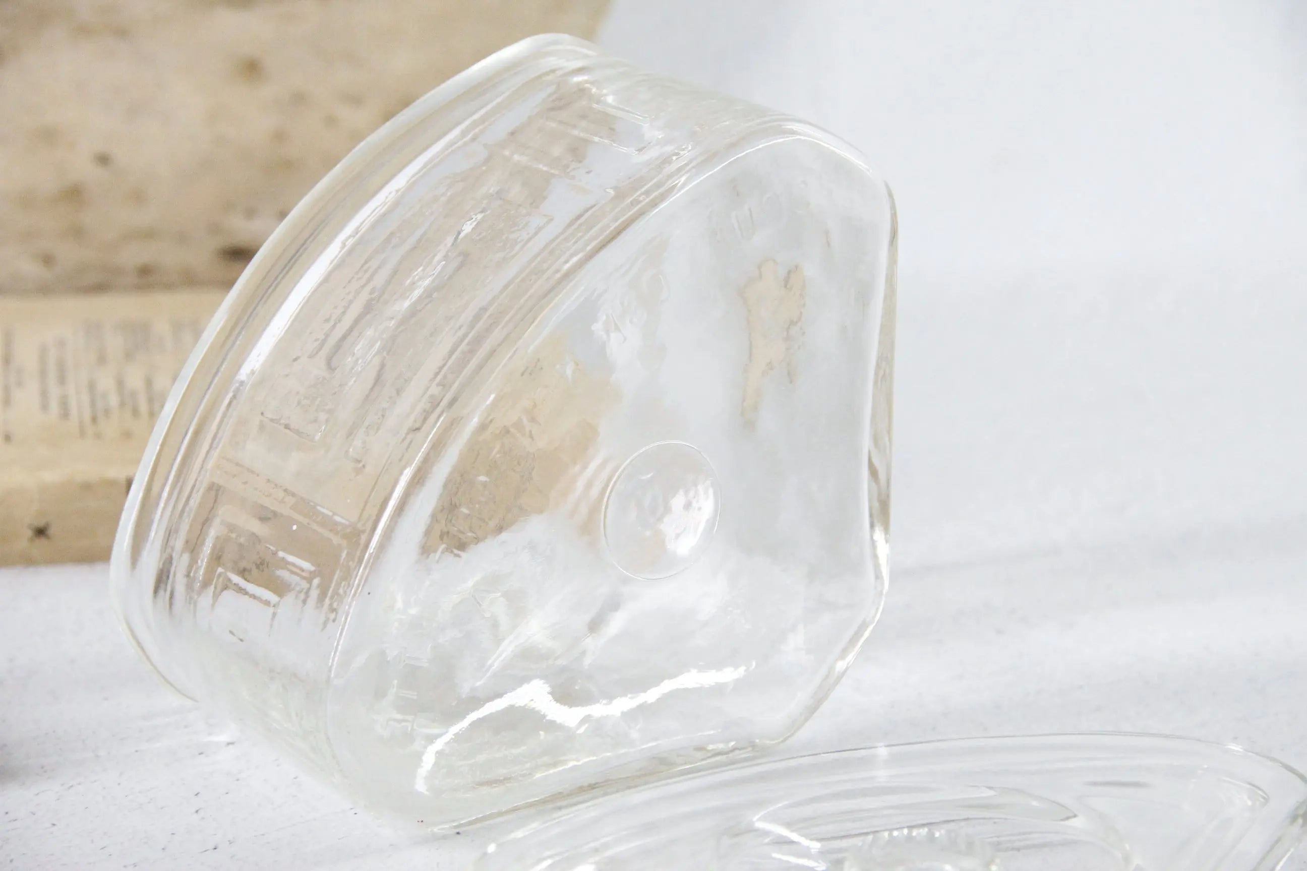 Vintage Refrigerator Glass Container | 1940s Scurlock Dish