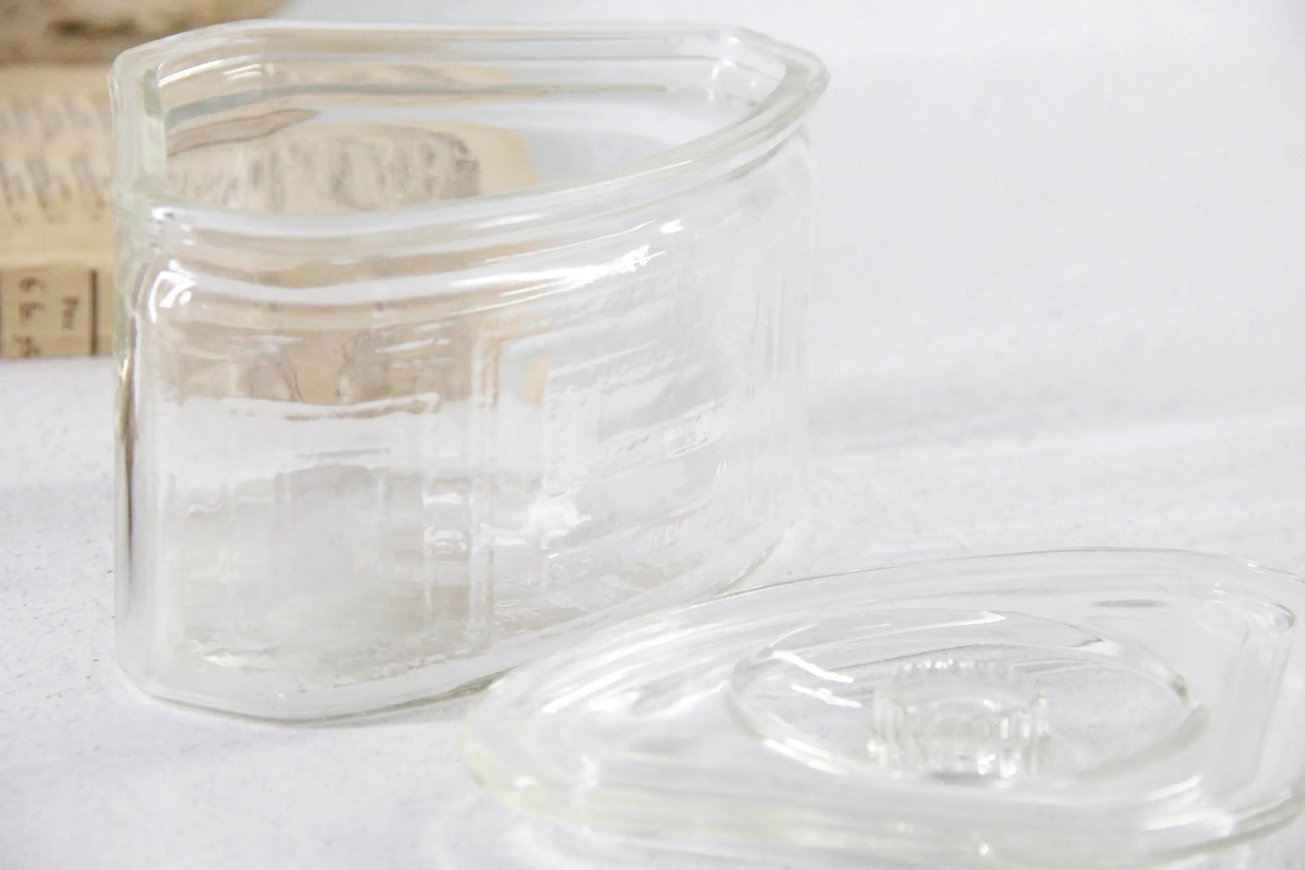 Vintage Refrigerator Glass Container | 1940s Scurlock Dish