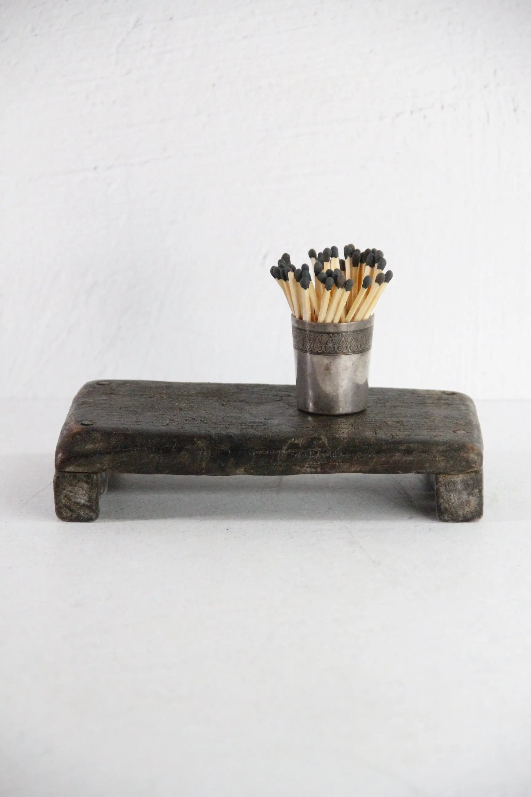 Vintage Riser Board | Antique Dark Wooden Tray Small  Debra Hall Lifestyle