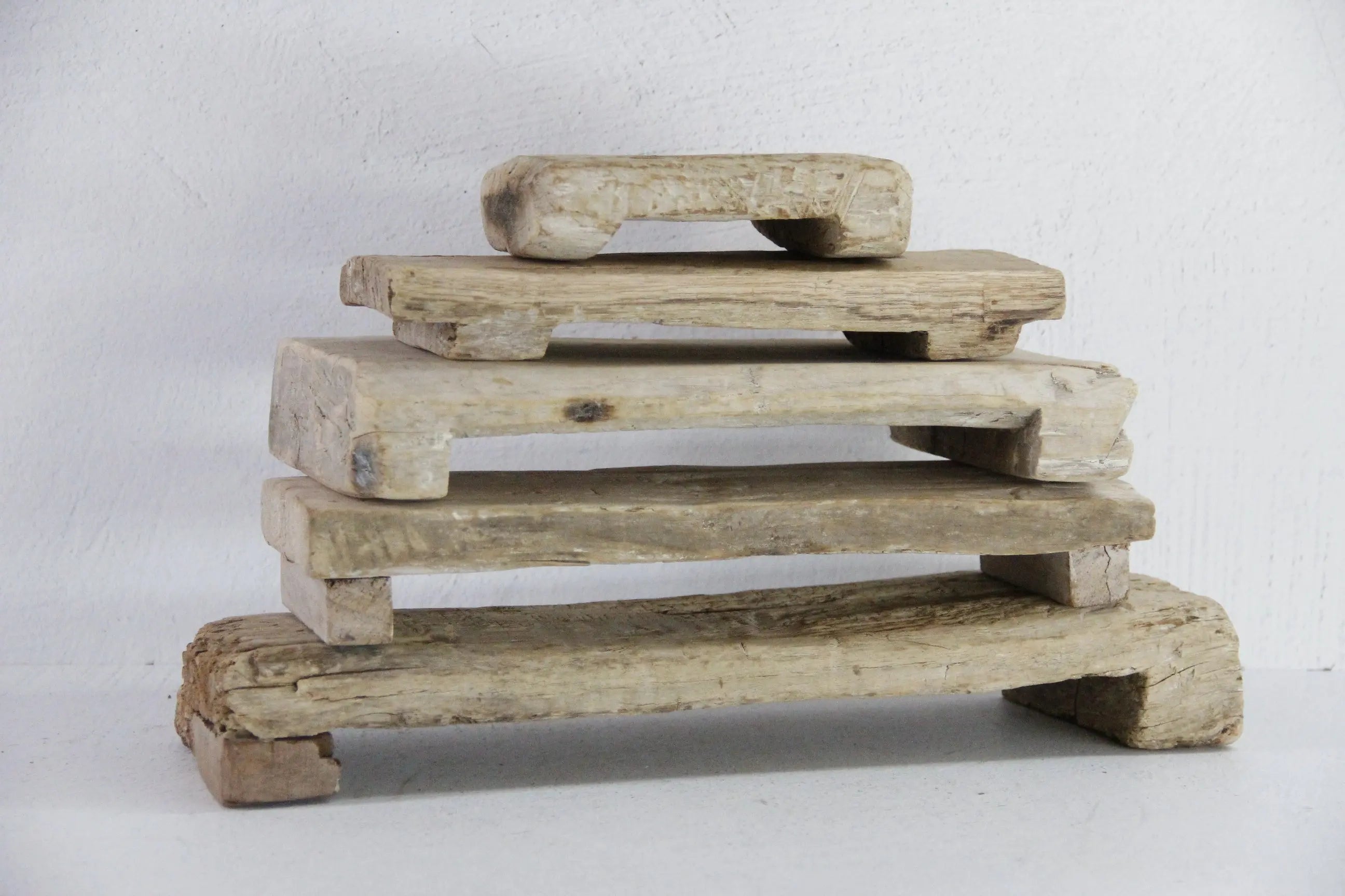 Vintage Riser | Wooden Reclaimed Chapati Board Assorted  Debra Hall Lifestyle