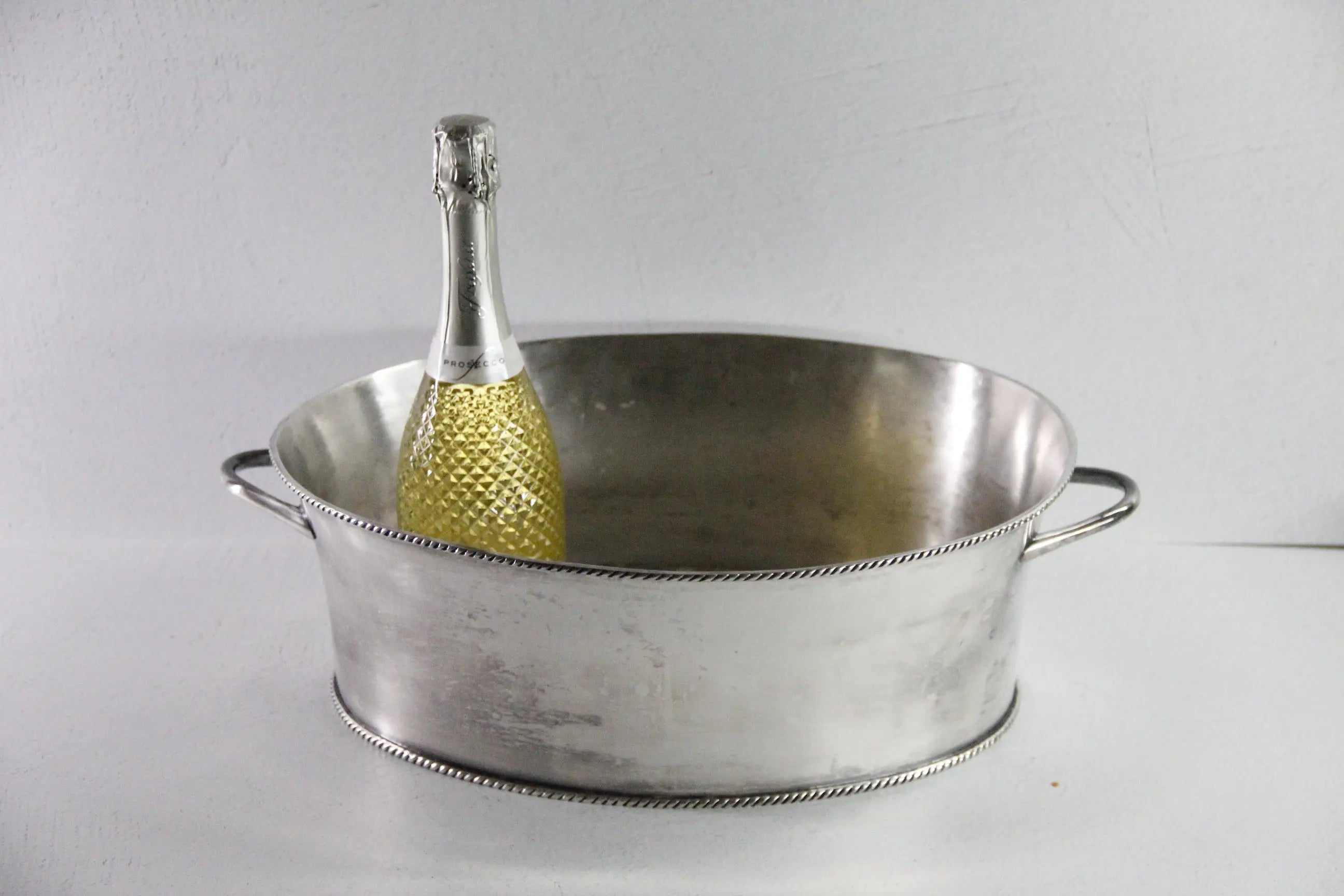 Vintage Silver Beverage Tub | Champagne/Beer Cooler Bucket  Debra Hall Lifestyle