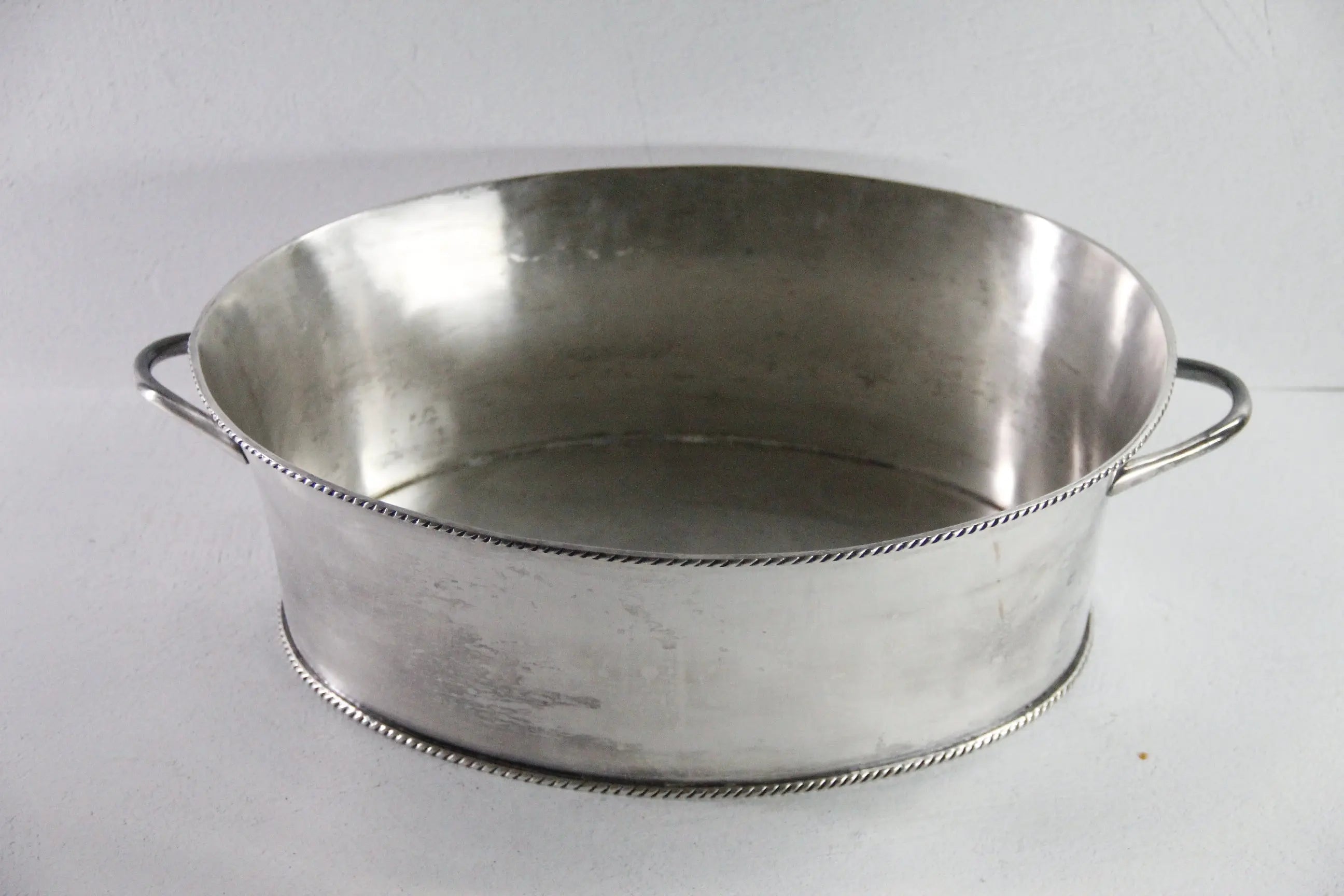 Vintage Silver Beverage Tub | Champagne/Beer Cooler Bucket  Debra Hall Lifestyle