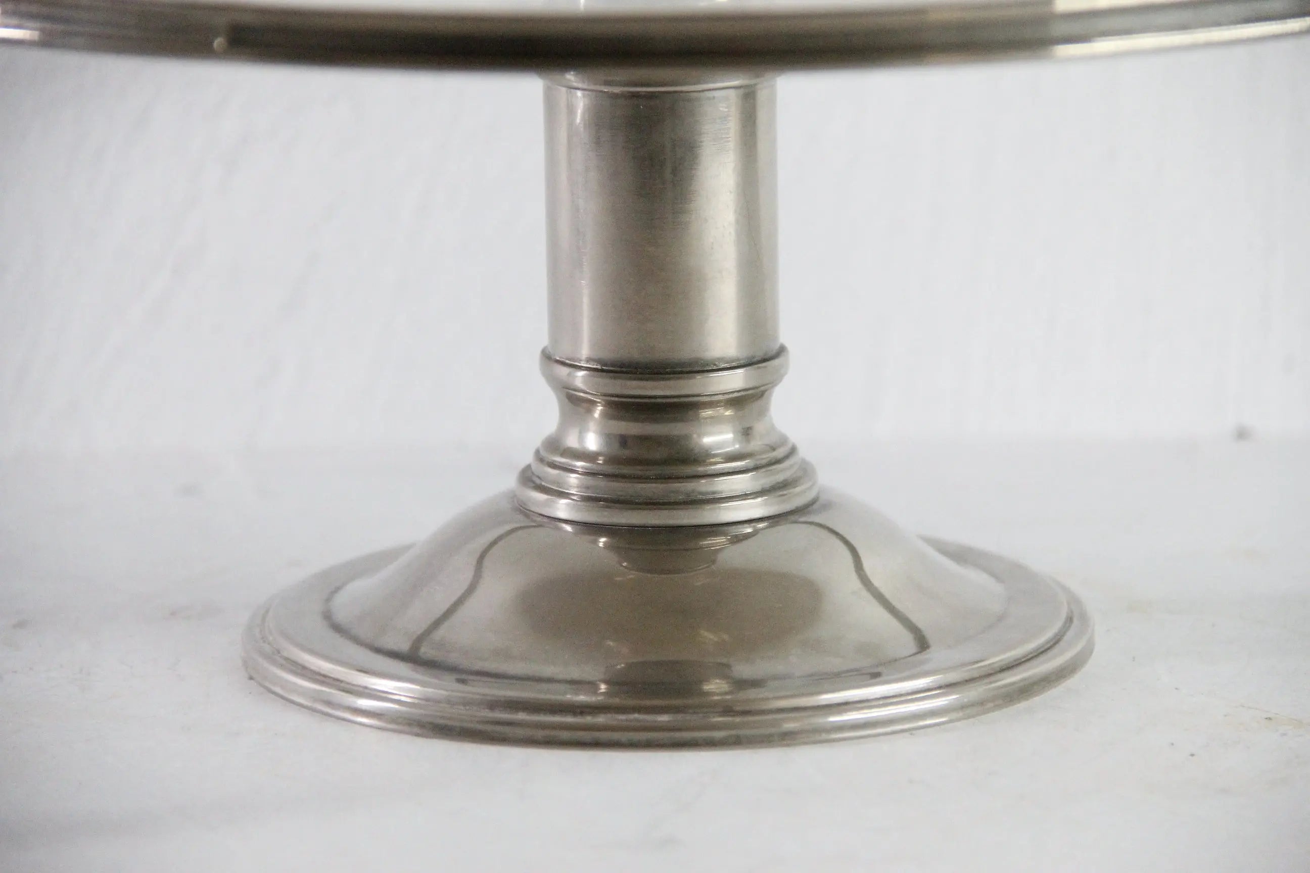 Vintage Silver Cake Stand With Glass Plate | Art Deco Style  Debra Hall Lifestyle