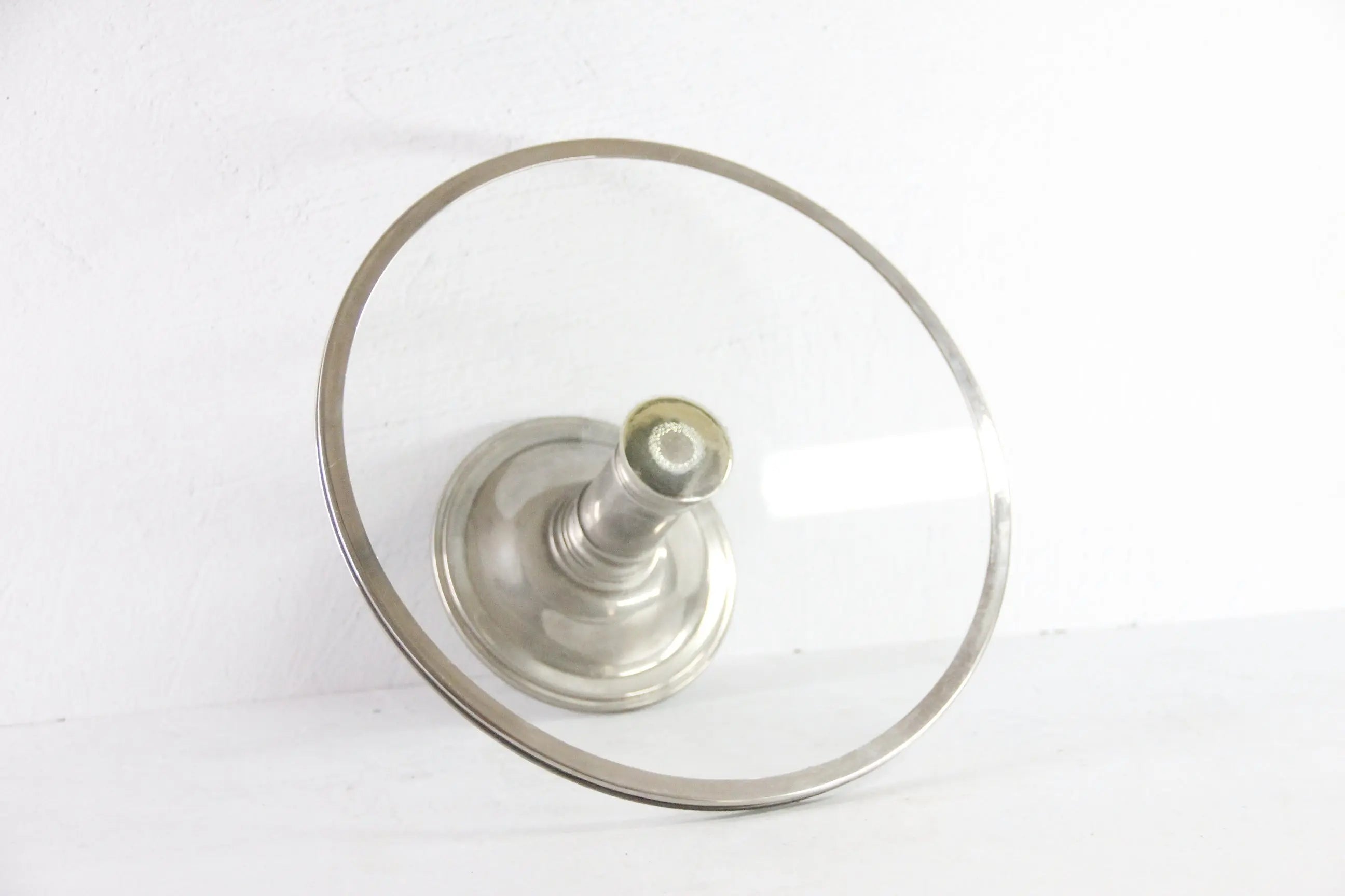 Vintage Silver Cake Stand With Glass Plate | Art Deco Style  Debra Hall Lifestyle
