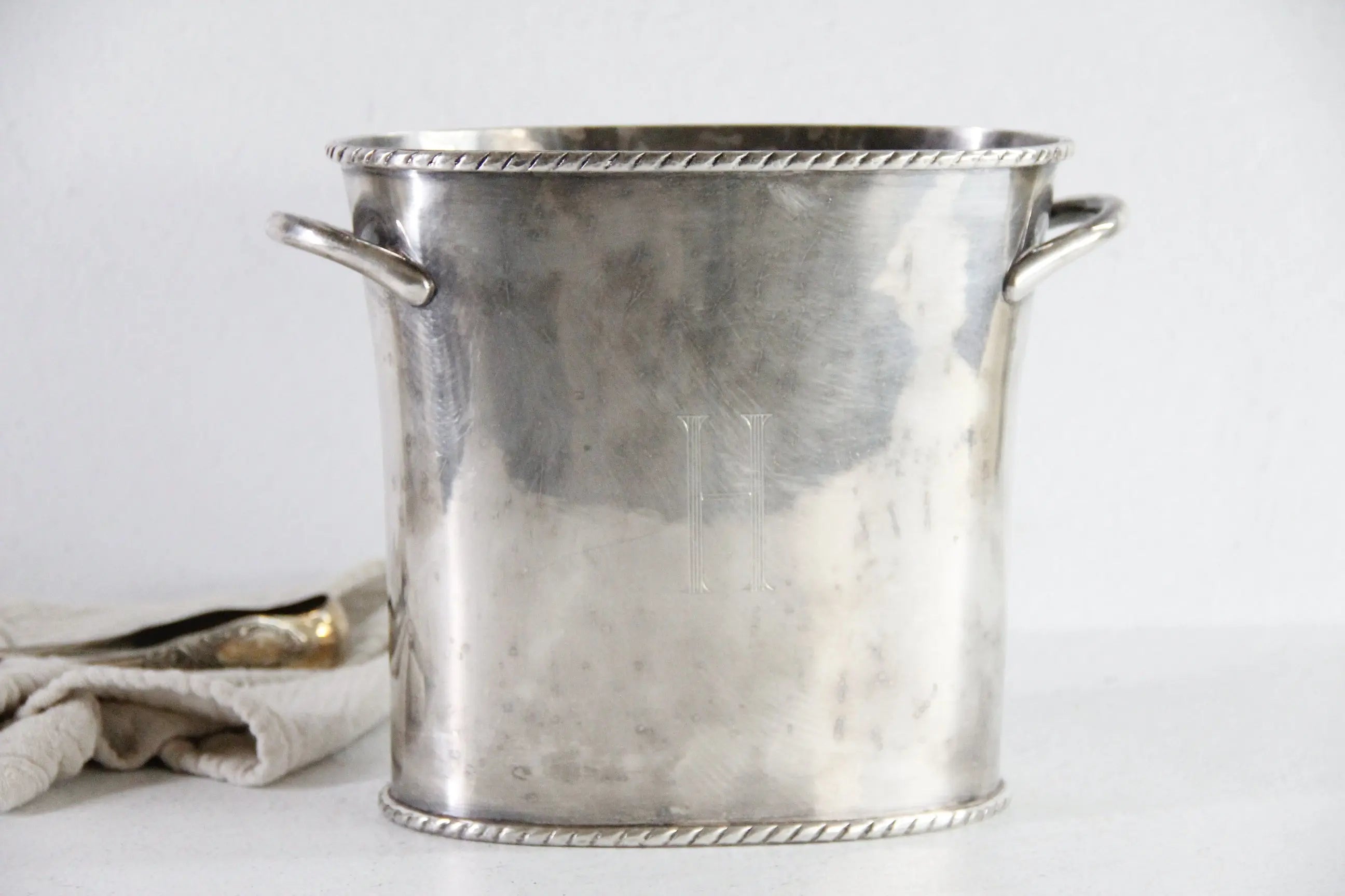 Vintage Silver Champagne Bucket | Wine Cooler  Debra Hall Lifestyle