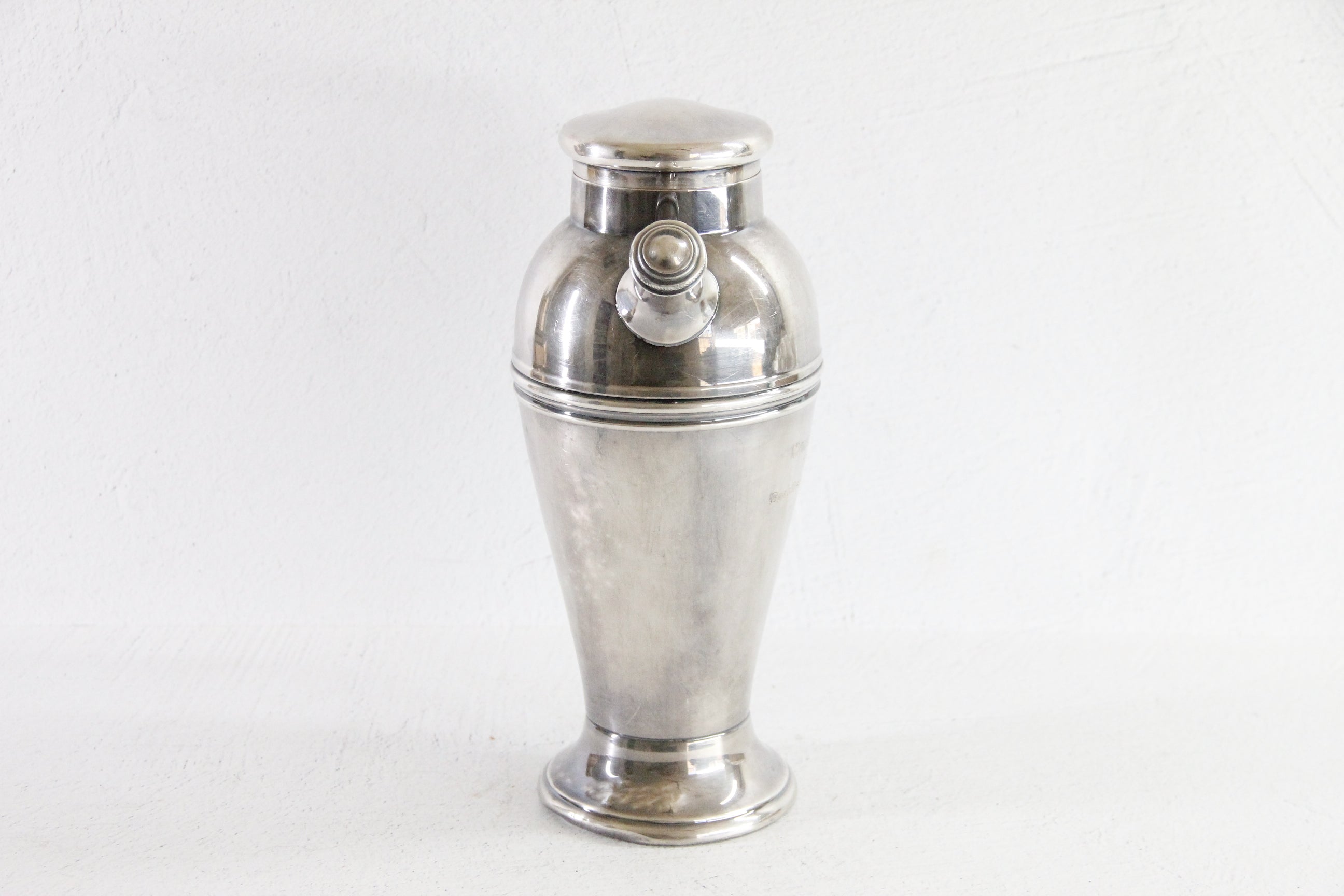Vintage Silver CocKtail Shaker | Veteran Engraved Souvenir  Debra Hall Lifestyle