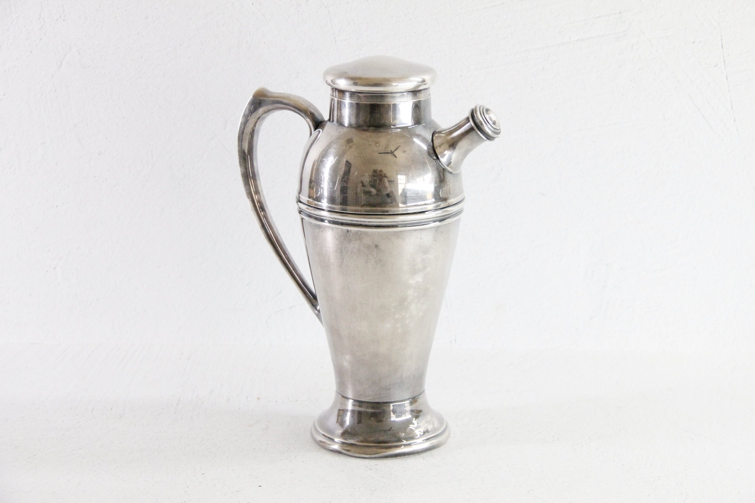 Vintage Silver CocKtail Shaker | Veteran Engraved Souvenir  Debra Hall Lifestyle