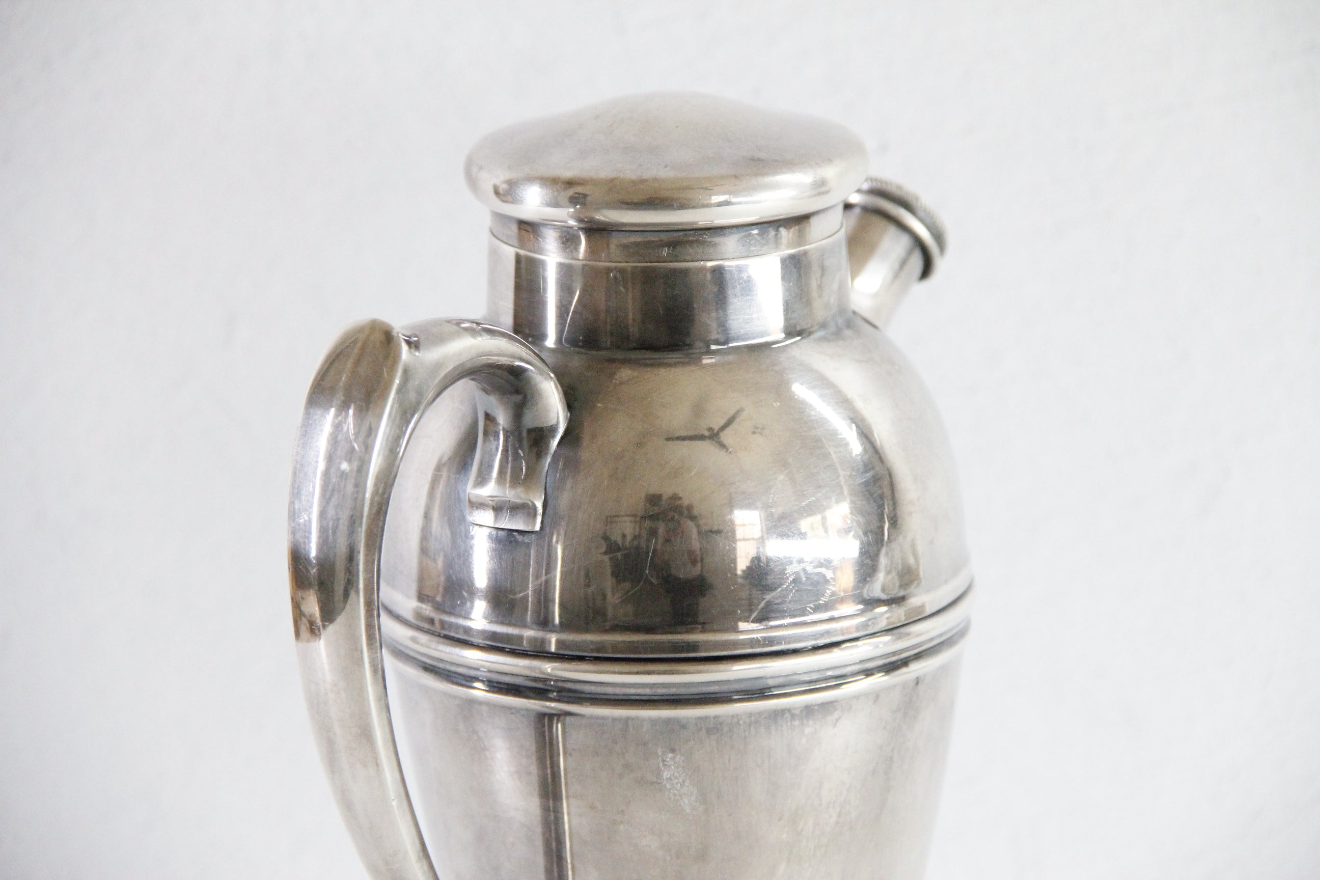 Vintage Silver CocKtail Shaker | Veteran Engraved Souvenir  Debra Hall Lifestyle
