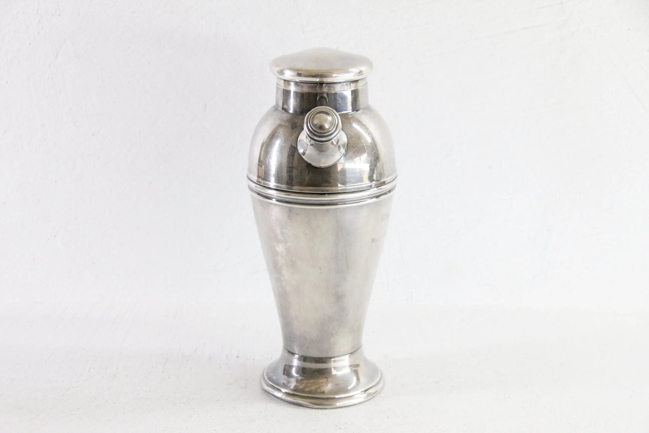 Vintage Silver Cocktail Shaker | Veteran Engraved Souvenir  Debra Hall Lifestyle