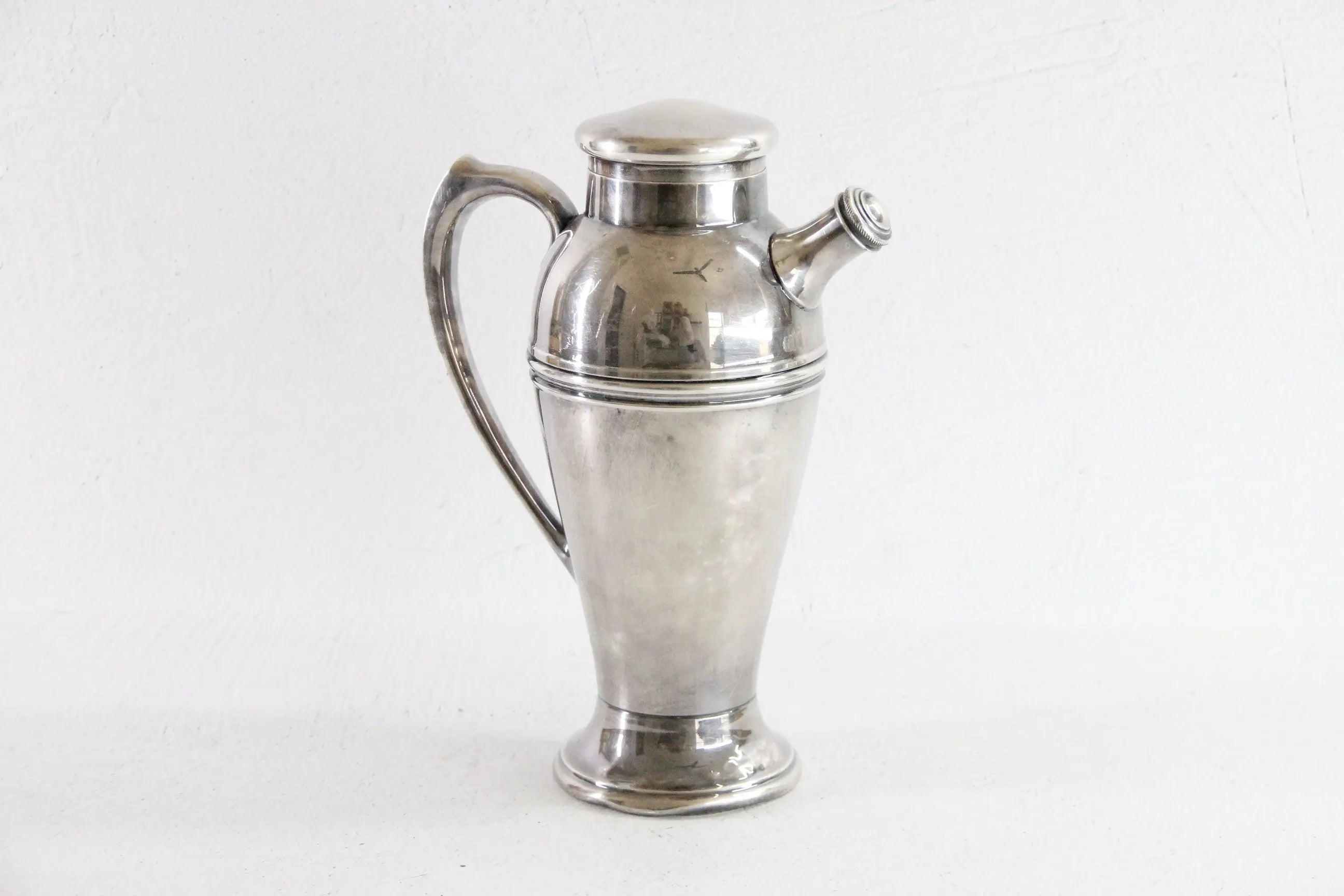 Vintage Silver Cocktail Shaker | Veteran Engraved Souvenir  Debra Hall Lifestyle