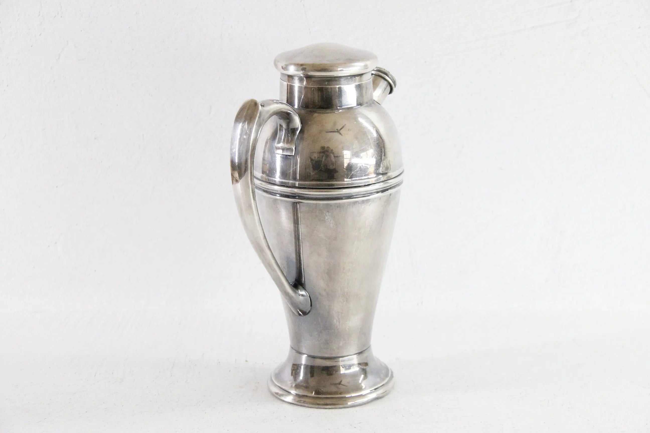 Vintage Silver Cocktail Shaker | Veteran Engraved Souvenir  Debra Hall Lifestyle