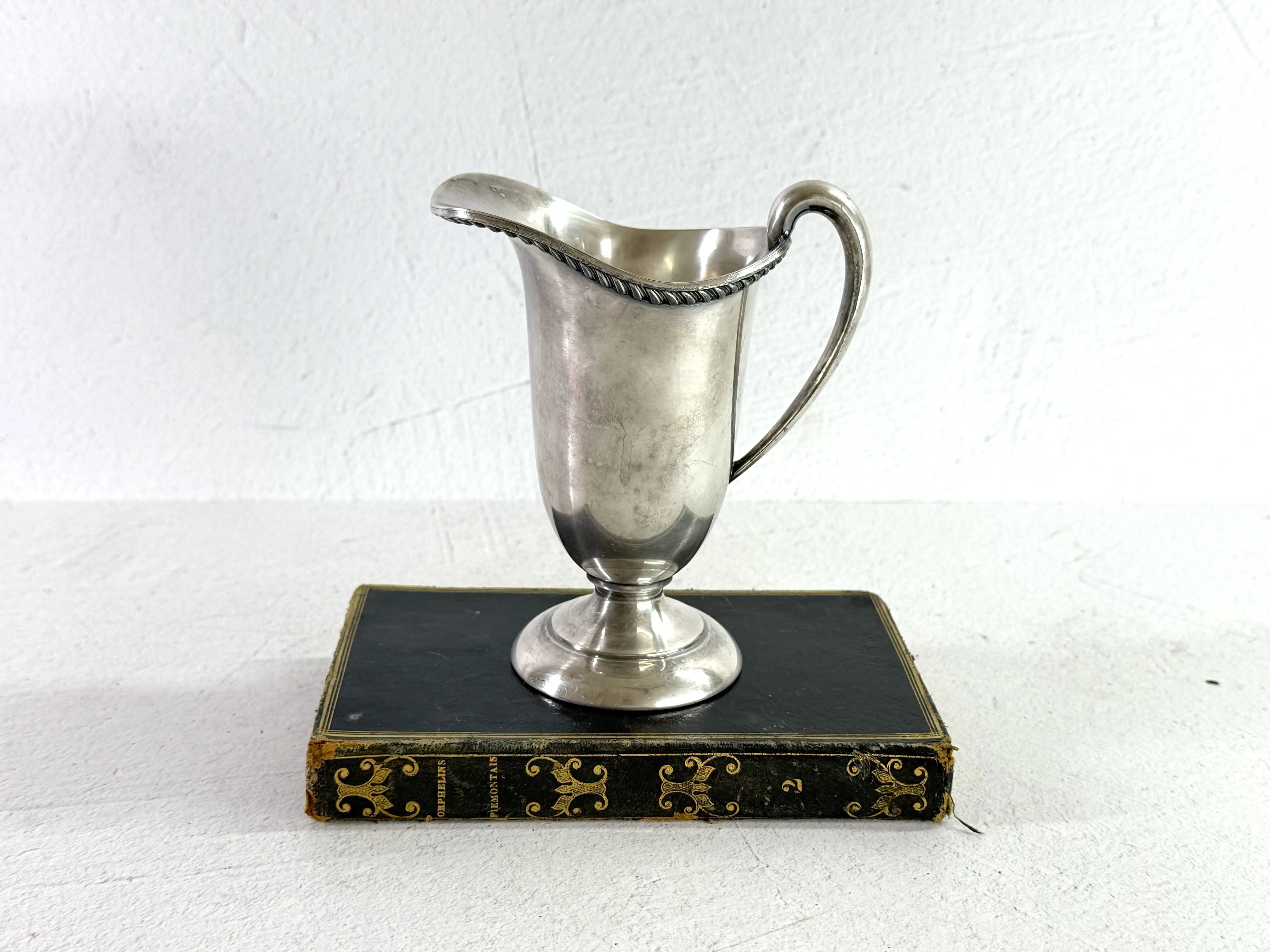 Vintage Silver Creamer | Plated Art Silver Co. Pitcher Vase  Debra Hall Lifestyle