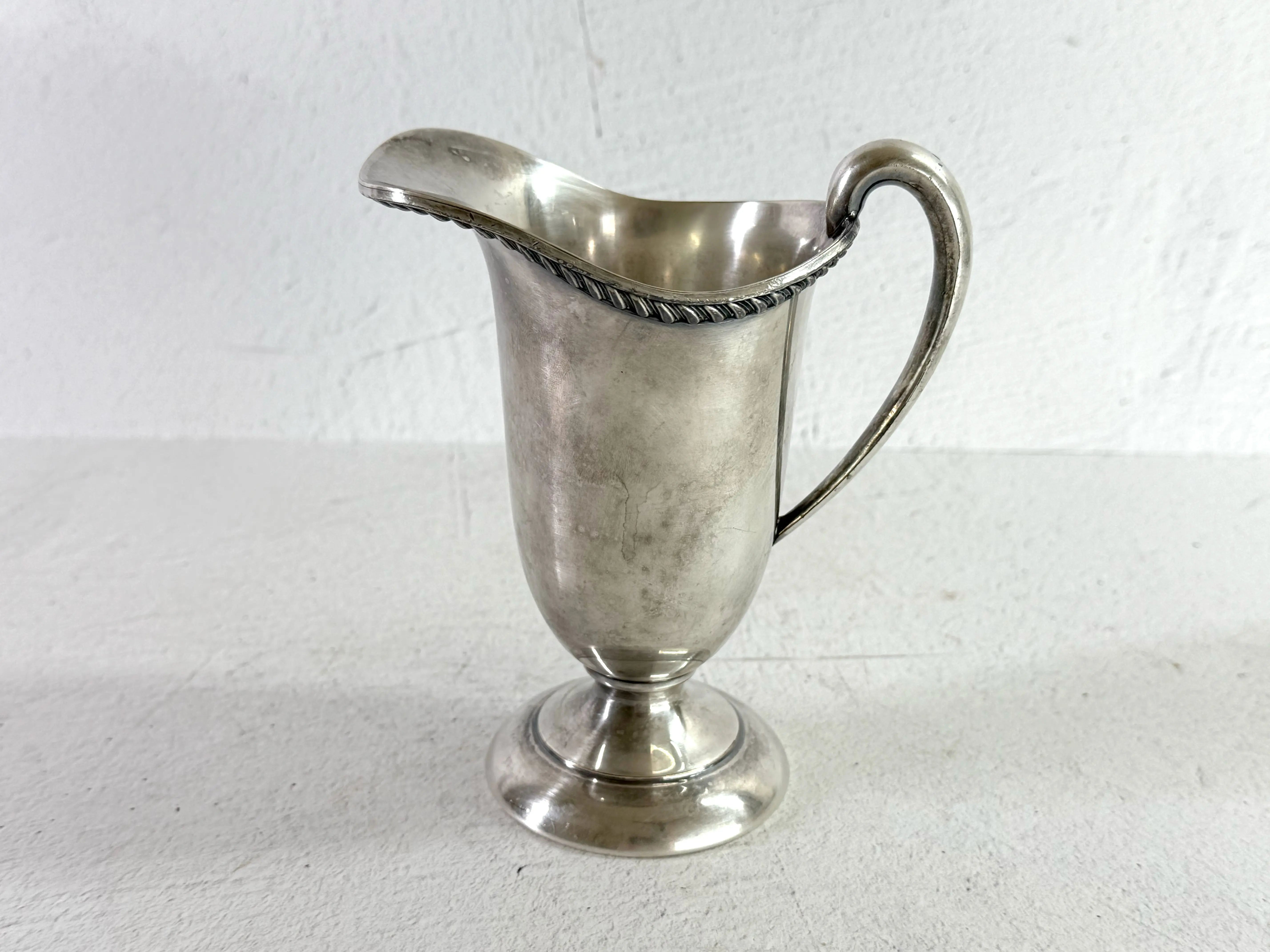 Vintage Silver Creamer | Plated Art Silver Co. Pitcher Vase  Debra Hall Lifestyle