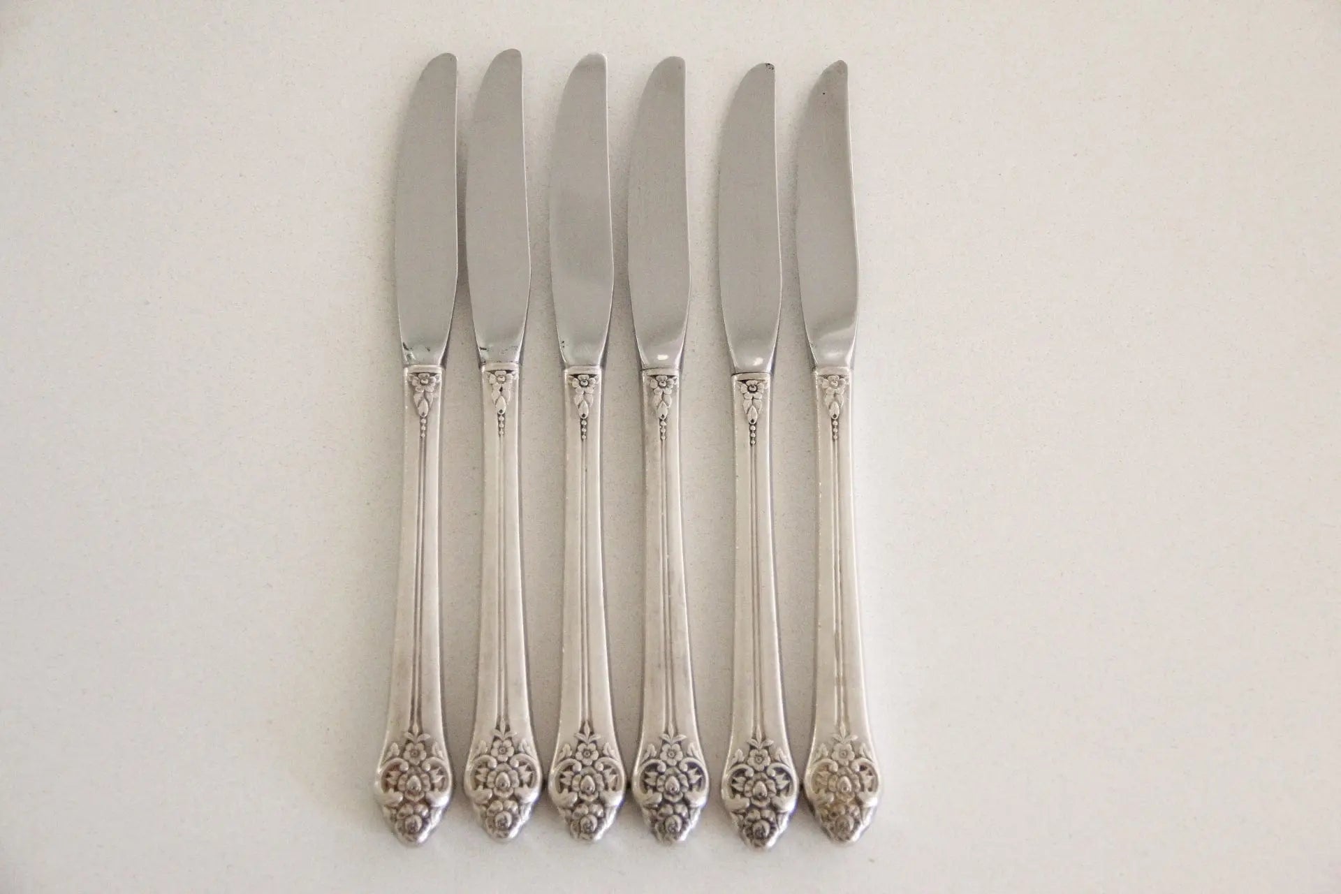 Vintage Silver Grille Knife & Fork | Flatware 3 Pcs.  Debra Hall Lifestyle