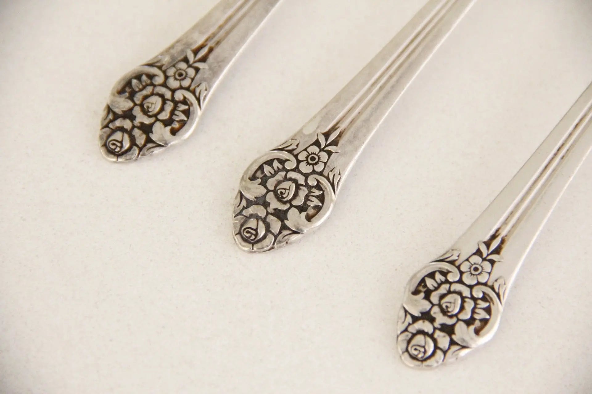 Vintage Silver Grille Knife & Fork | Flatware 3 Pcs.  Debra Hall Lifestyle