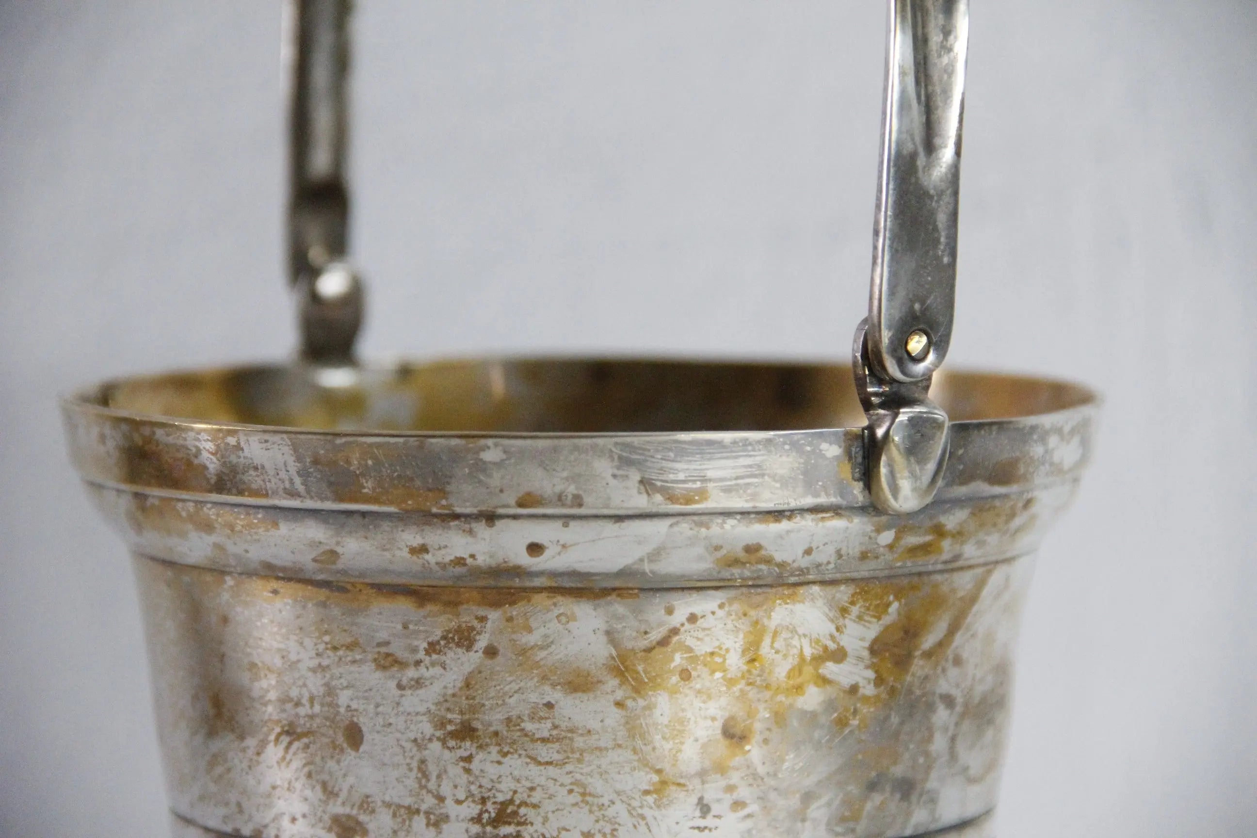 Vintage Silver Ice Bucket | Small Wine Cooler-Bar Decor  Debra Hall Lifestyle