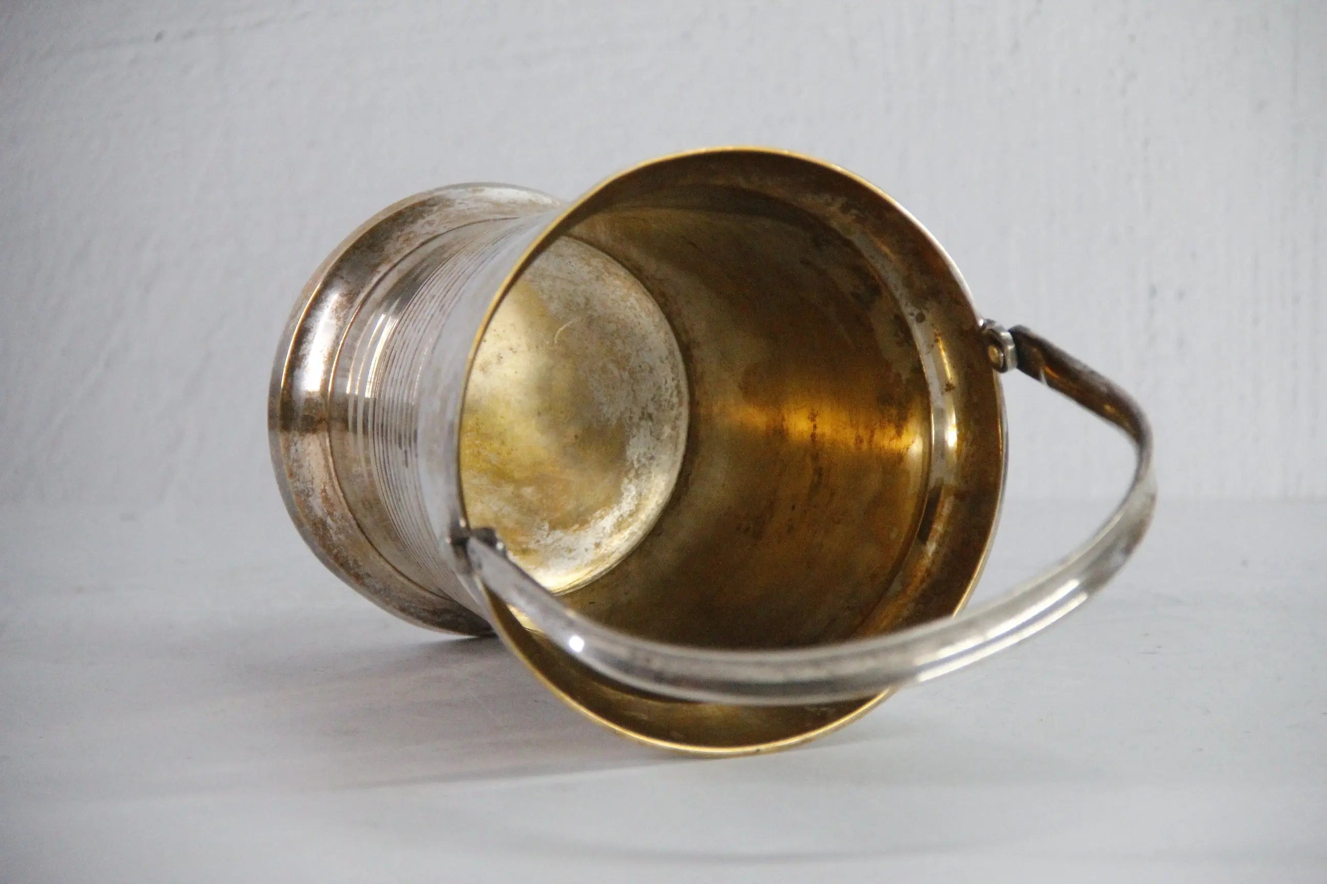 Vintage Silver Ice Bucket | Small Wine Cooler-Bar Decor  Debra Hall Lifestyle