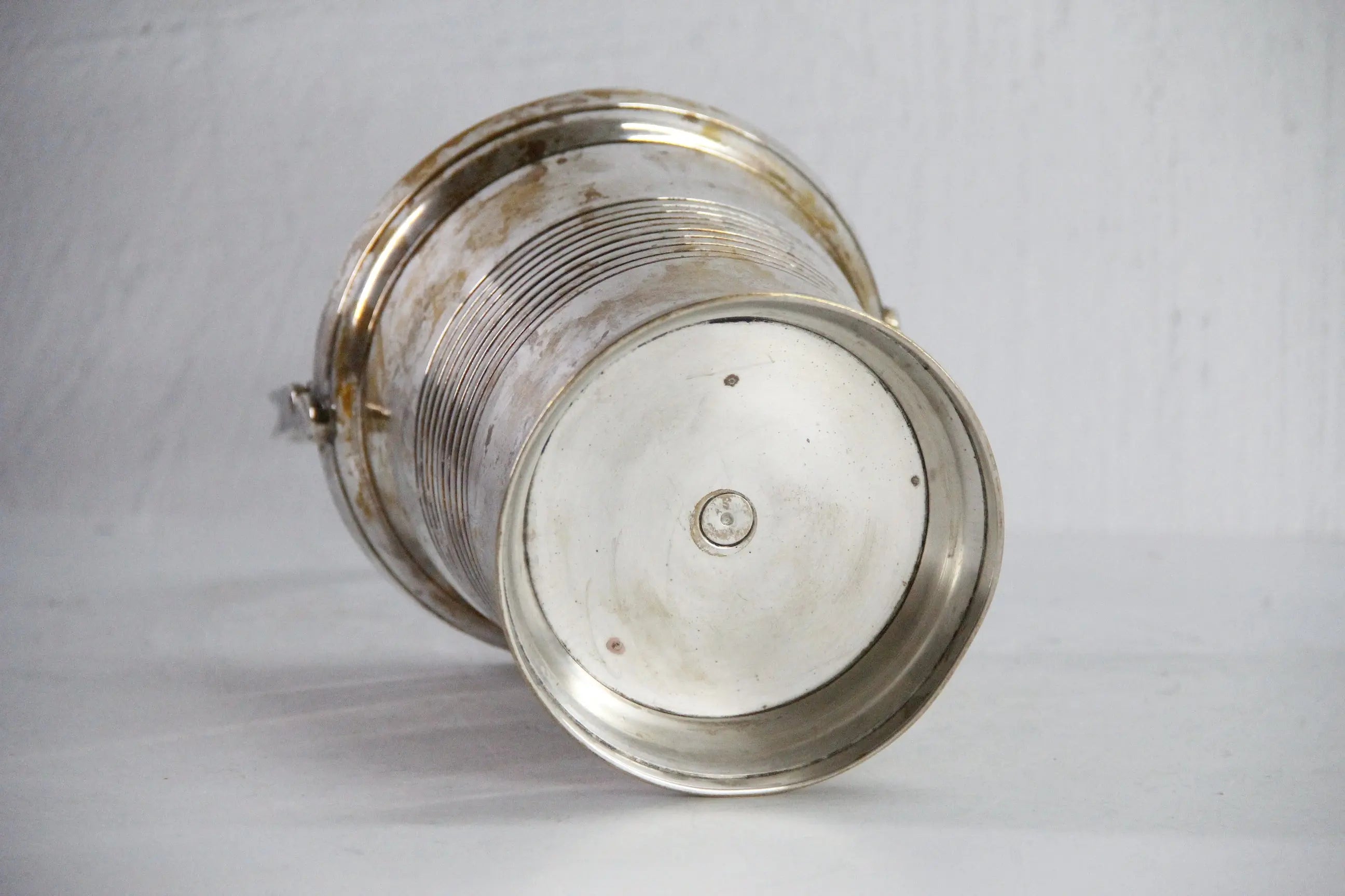 Vintage Silver Ice Bucket | Small Wine Cooler-Bar Decor  Debra Hall Lifestyle
