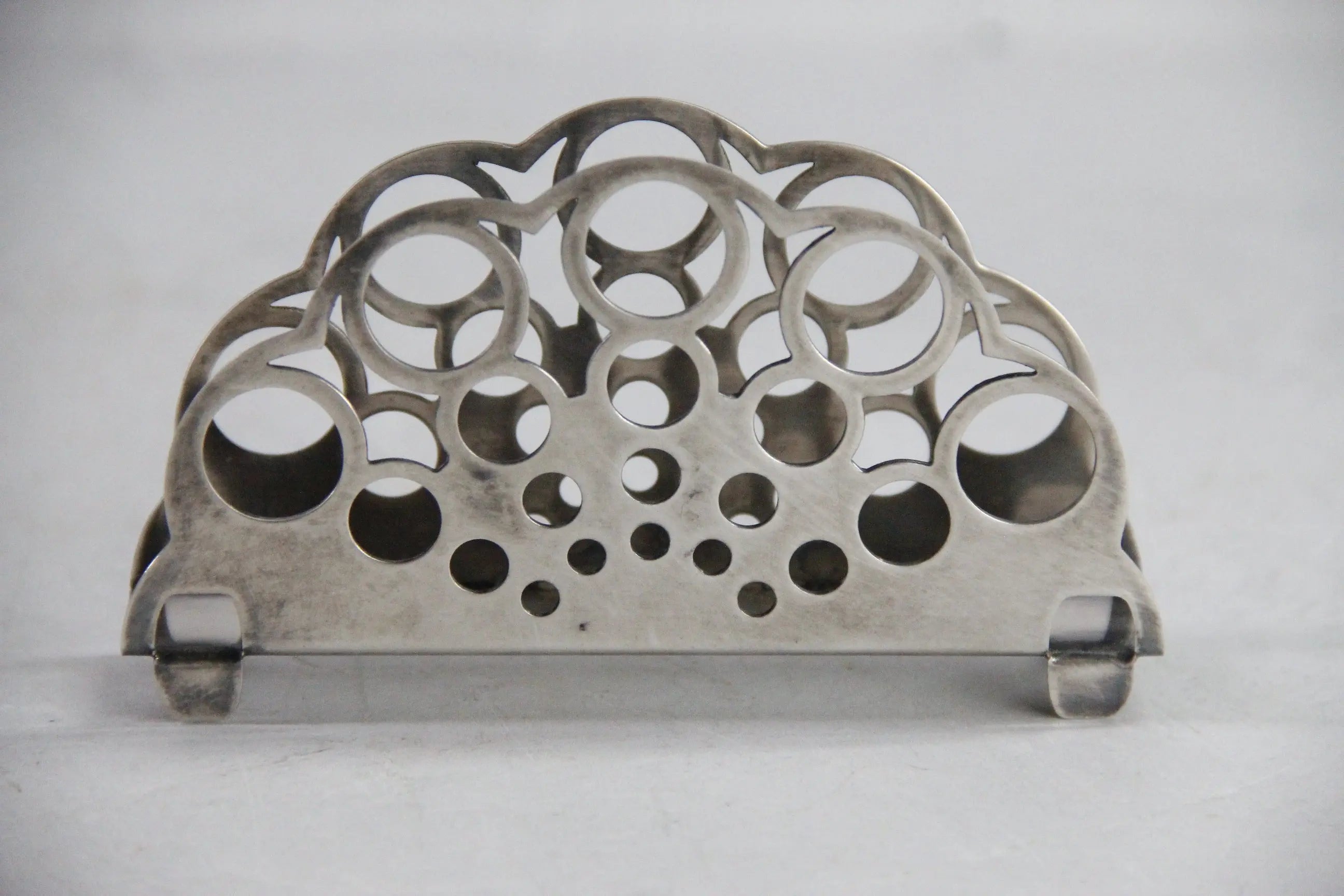 Vintage Silver Napkin Holder | Modern 1960s Poland  Debra Hall Lifestyle