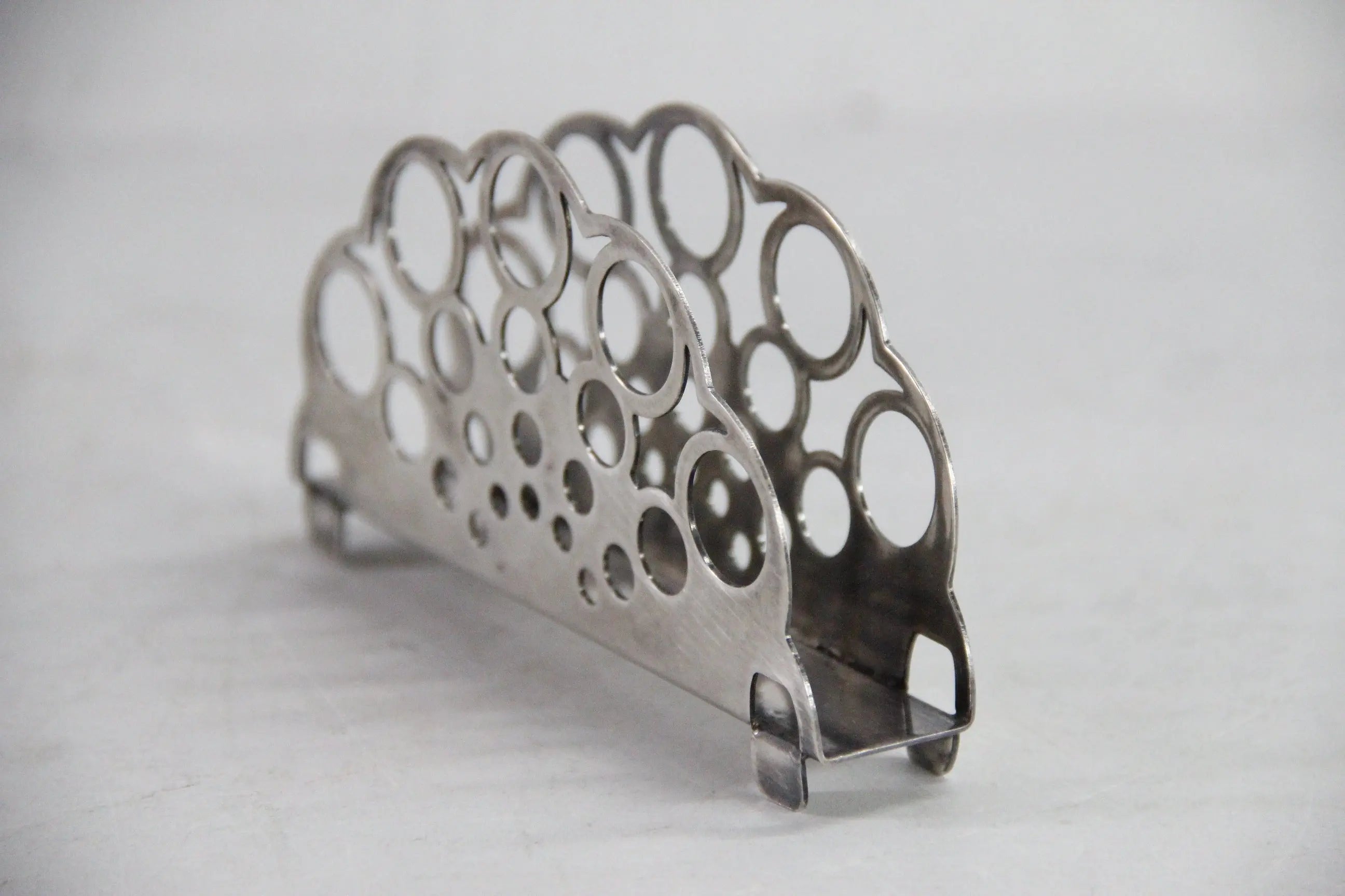 Vintage Silver Napkin Holder | Modern 1960s Poland  Debra Hall Lifestyle