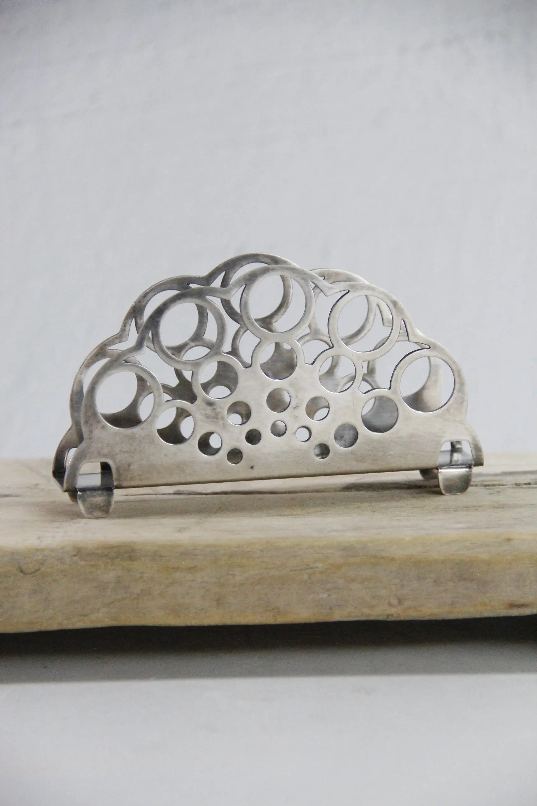 Vintage Silver Napkin Holder | Modern 1960s Poland  Debra Hall Lifestyle