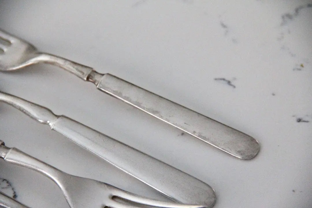 Vintage Silver Plate Forks | Flatware 8 Pcs.  Debra Hall Lifestyle