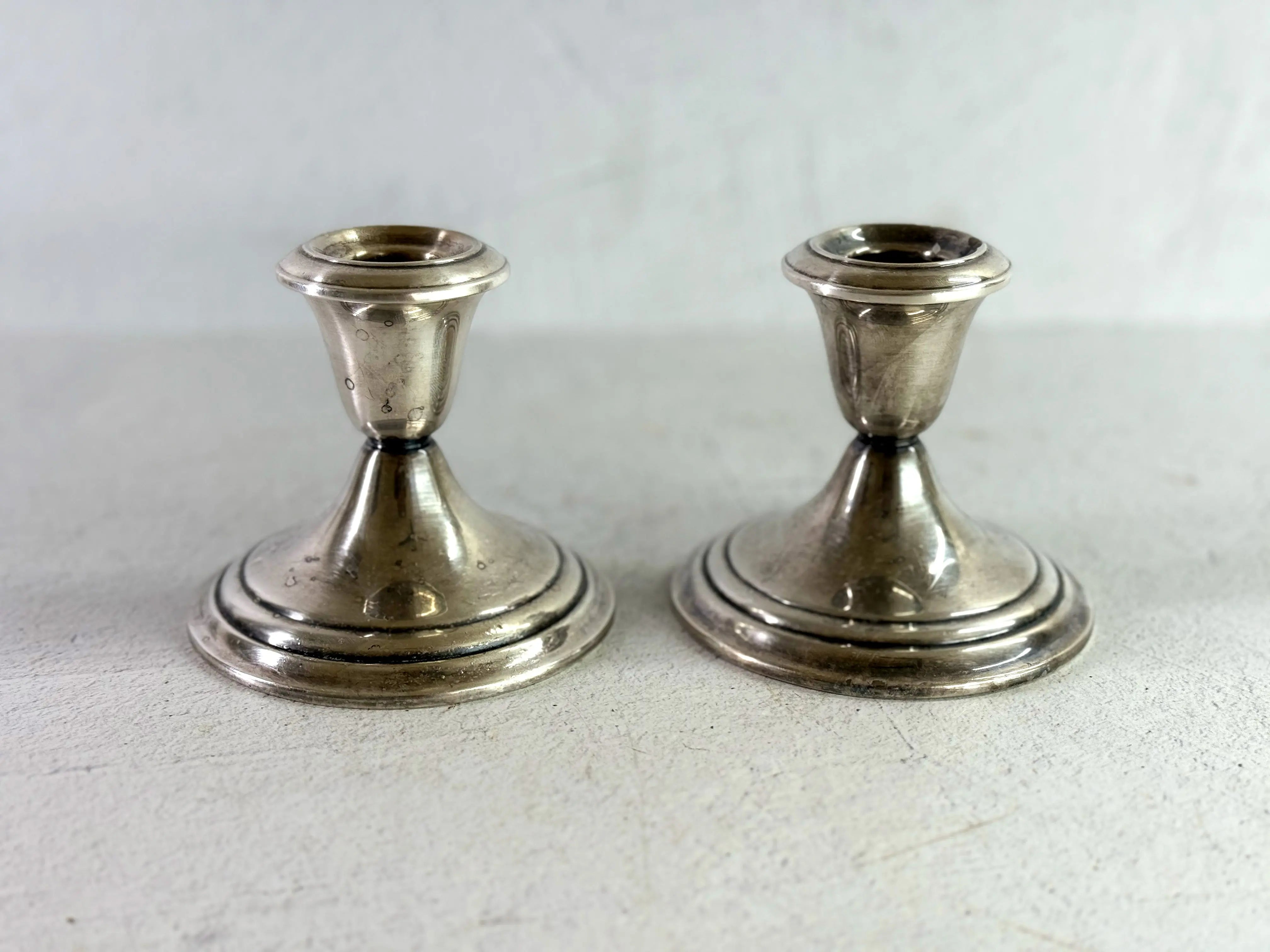 Vintage Silver Plated Candle Holders Pair | Gorham Weighted  Debra Hall Lifestyle