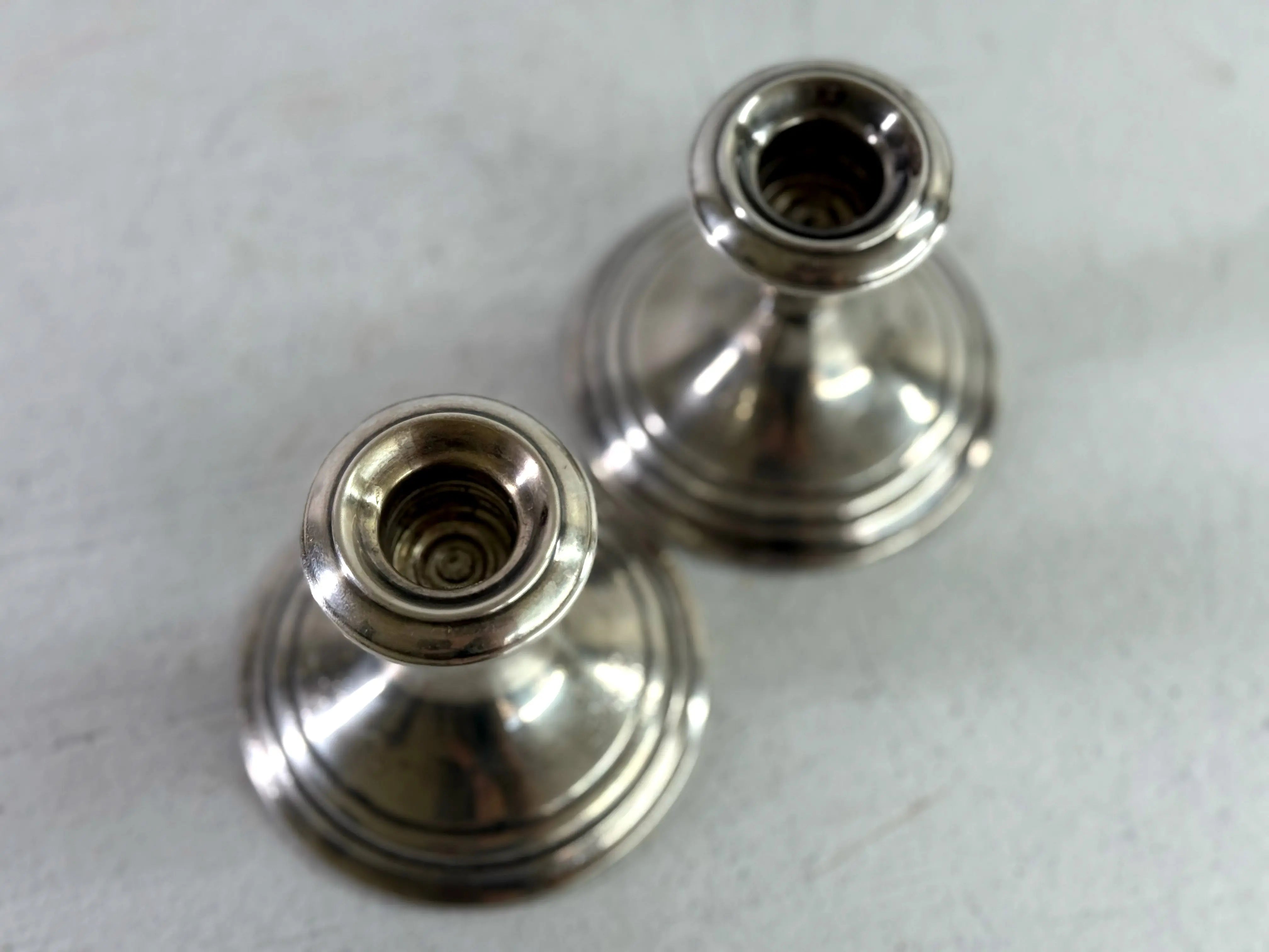 Vintage Silver Plated Candle Holders Pair | Gorham Weighted  Debra Hall Lifestyle