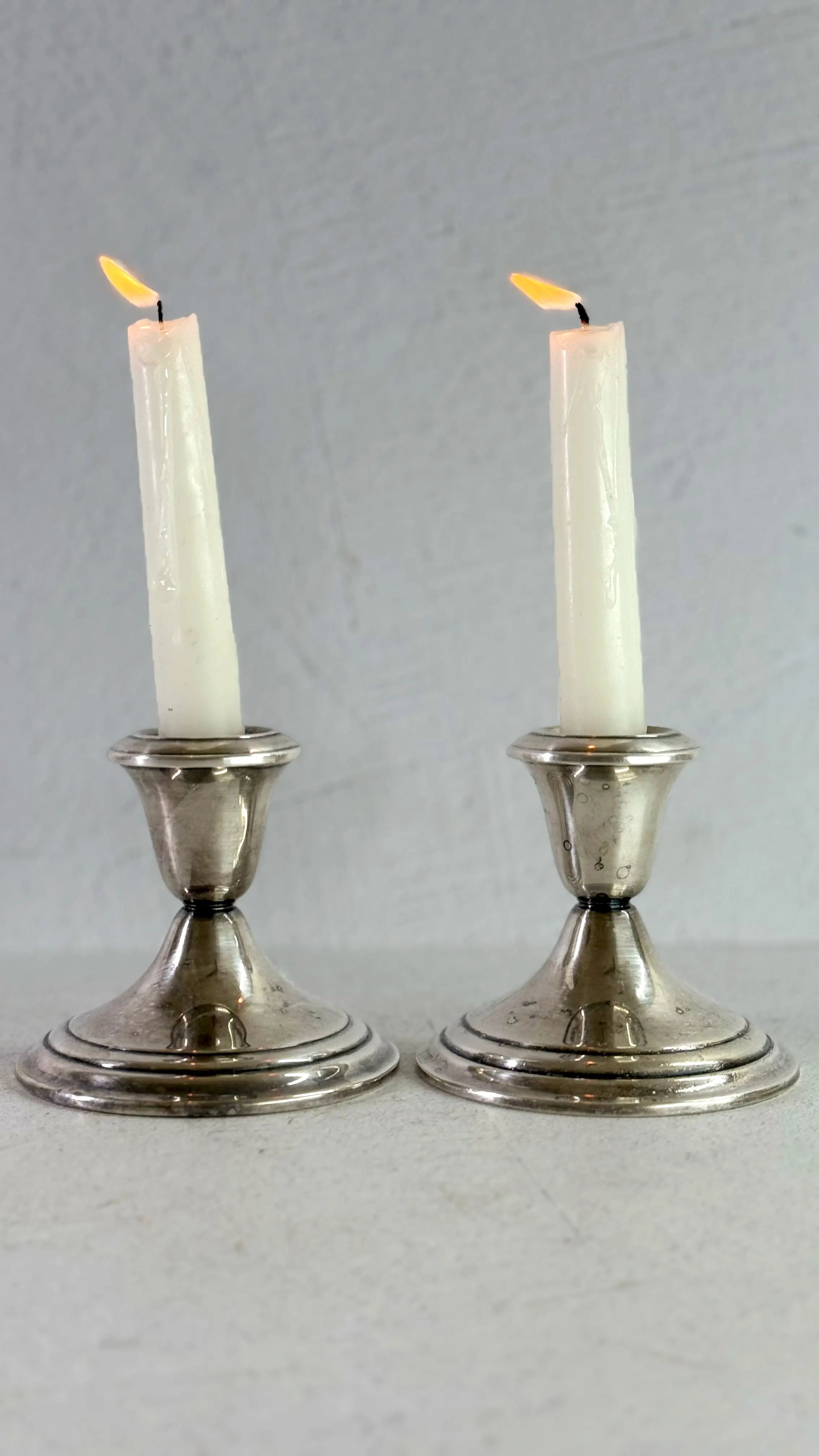 Vintage Silver Plated Candle Holders Pair | Gorham Weighted  Debra Hall Lifestyle