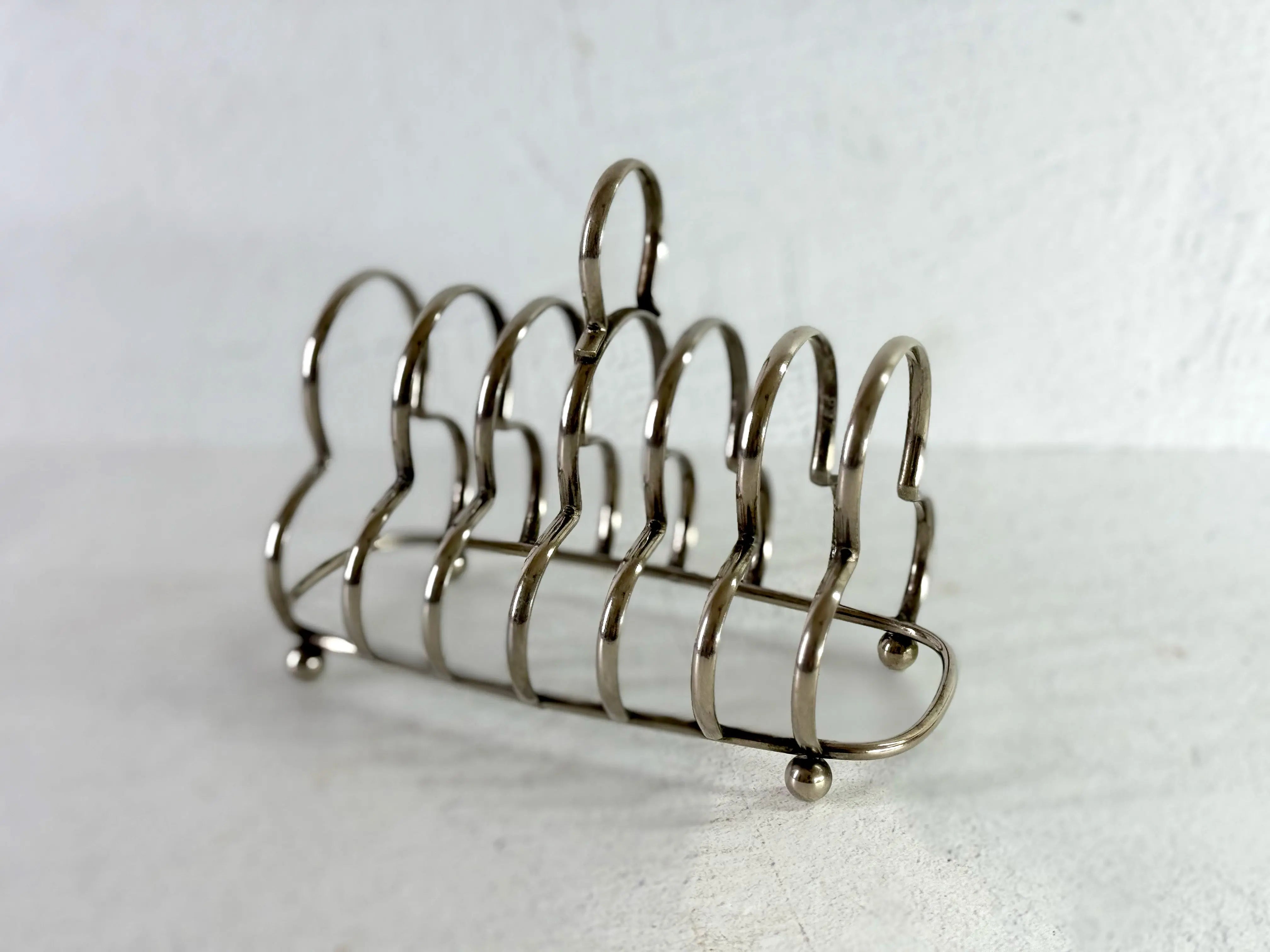 Vintage Silver Toast Rack | 6 Slice Stamped England  Debra Hall Lifestyle