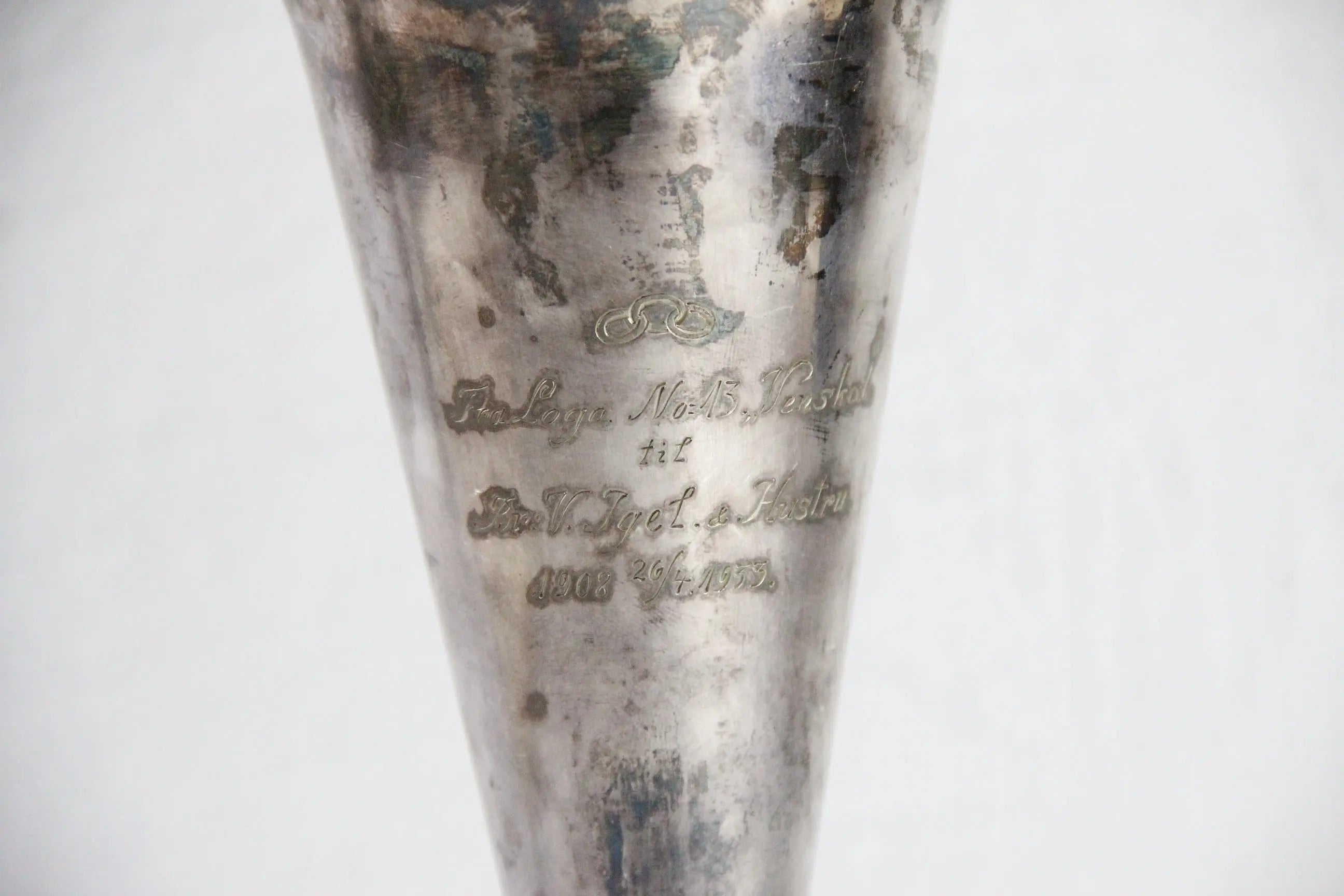 Vintage Silver Trophy | Scandinavian Loving Cup Vase 1933  Debra Hall Lifestyle