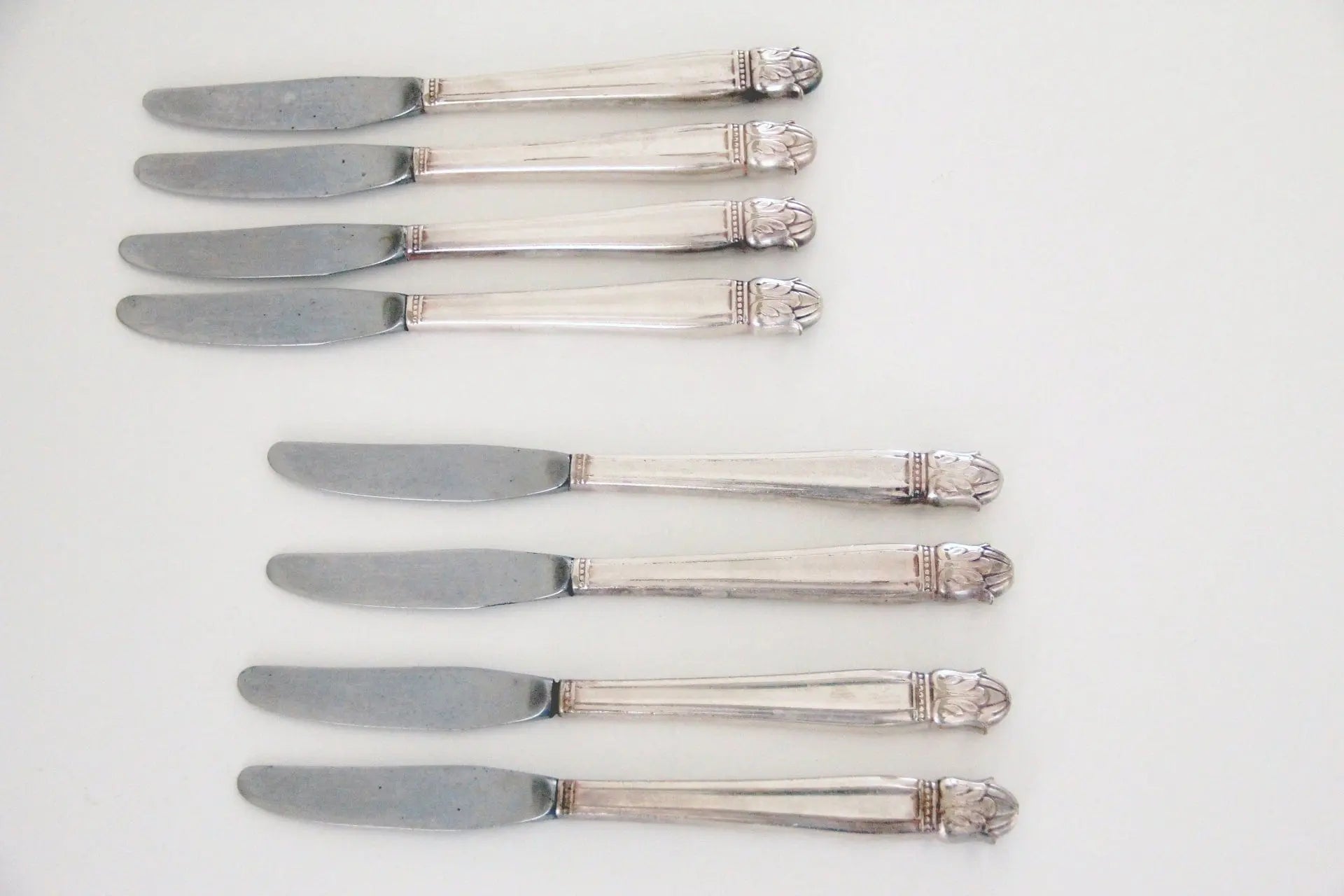 Vintage Silverplate Flatware | Knives 4 Pcs.  Debra Hall Lifestyle