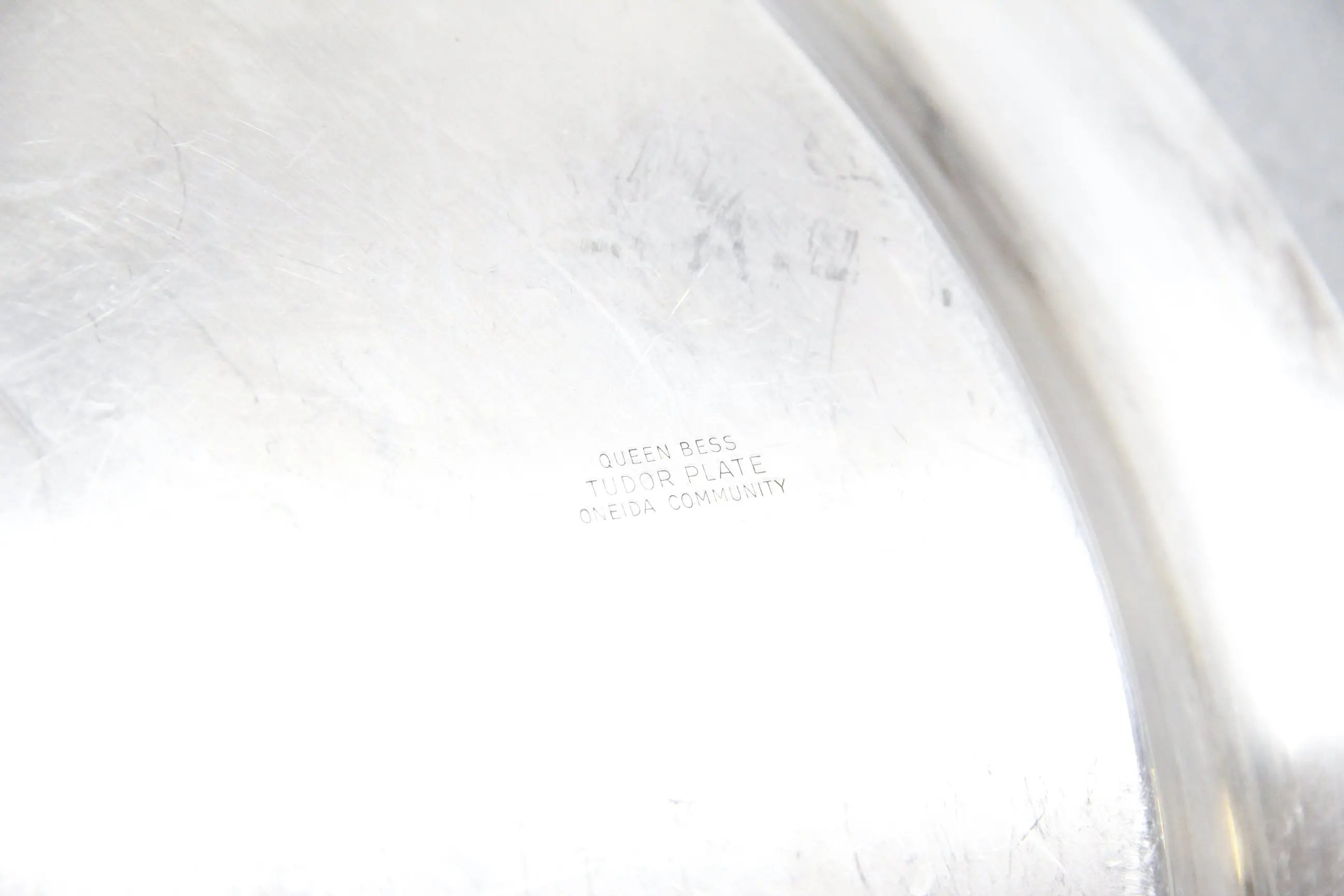 Vintage Silverplate Tray | Tudor Queen Bess 15" Gallery