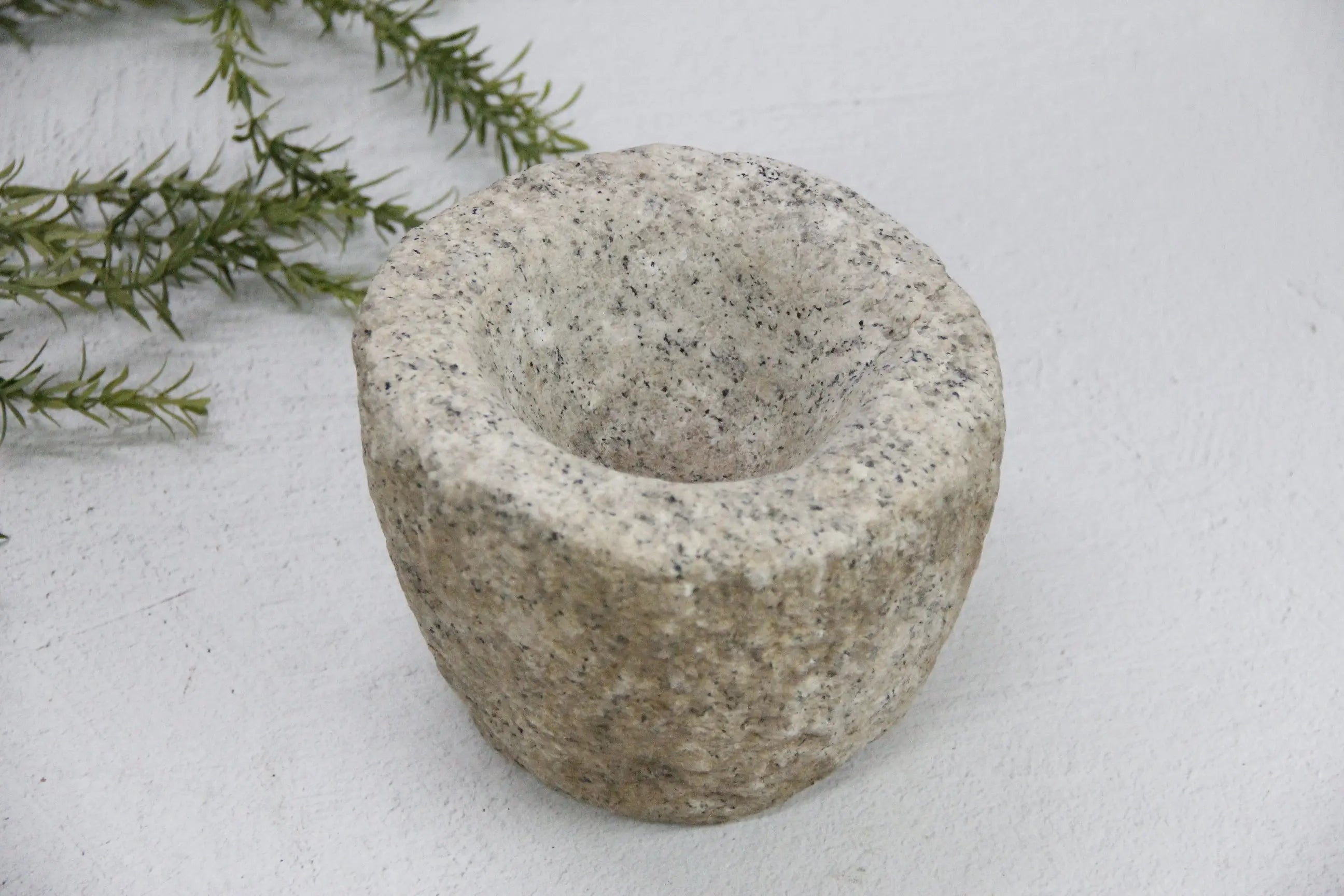Vintage Stone Mortar | Garlic 4  Debra Hall Lifestyle