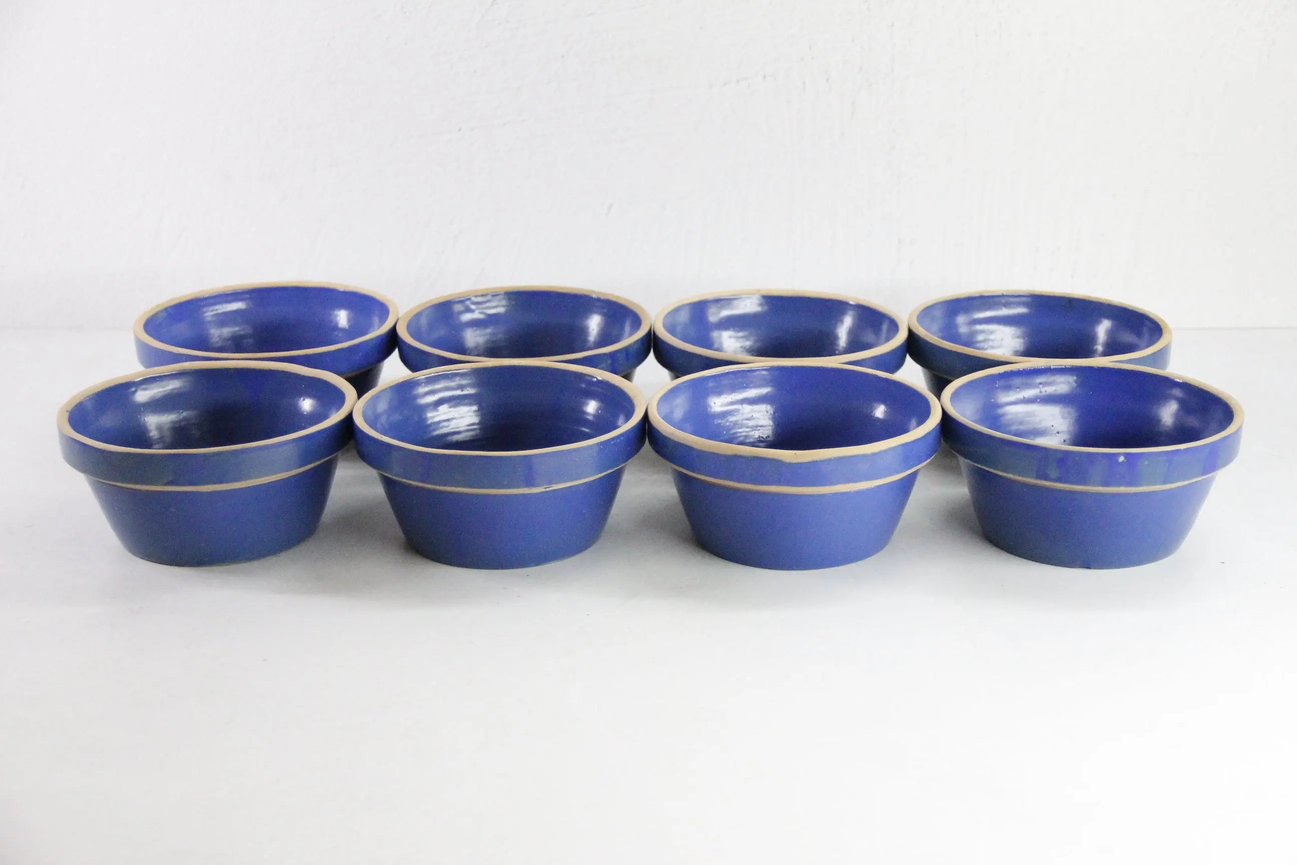 Vintage Stoneware Bowl | Clay City Pottery Blue 5"  Debra Hall Lifestyle