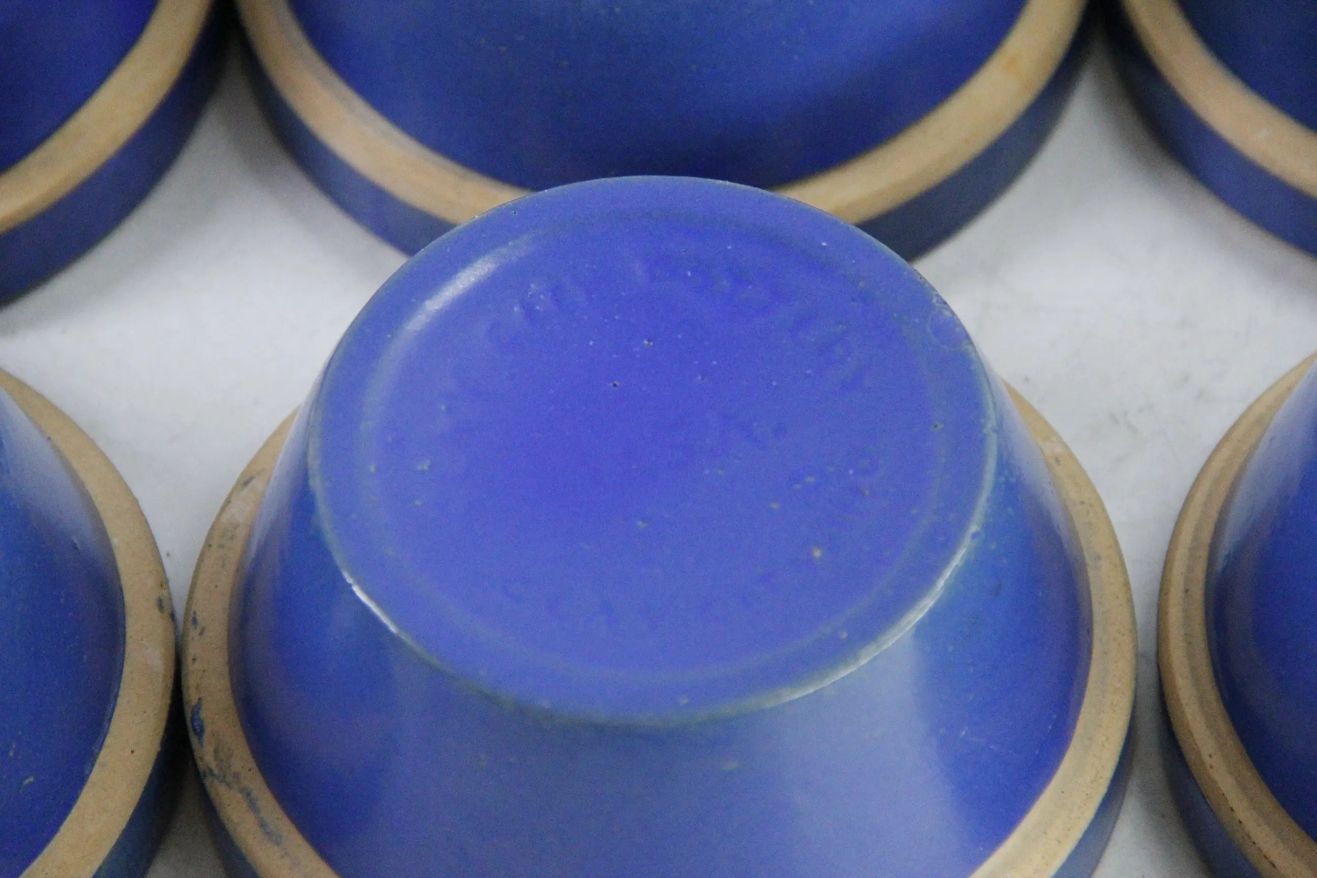 Vintage Stoneware Bowl | Clay City Pottery Blue 5"  Debra Hall Lifestyle