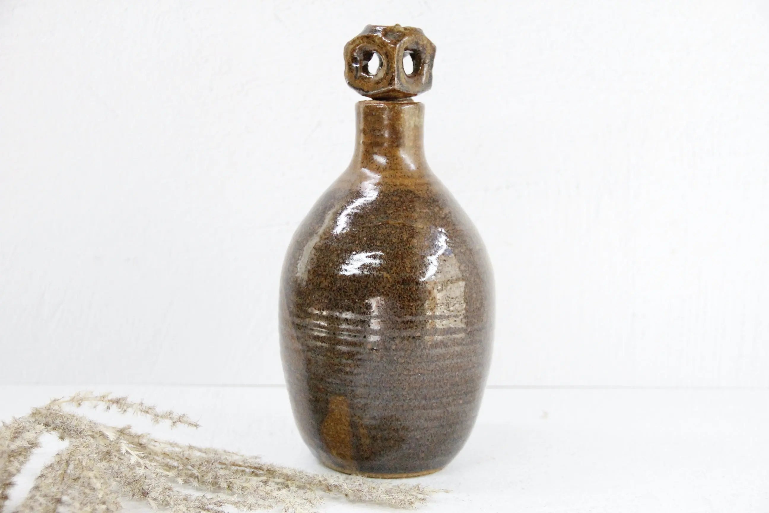Vintage Studio Pottery Decanter | Art Hand Thrown  Debra Hall Lifestyle