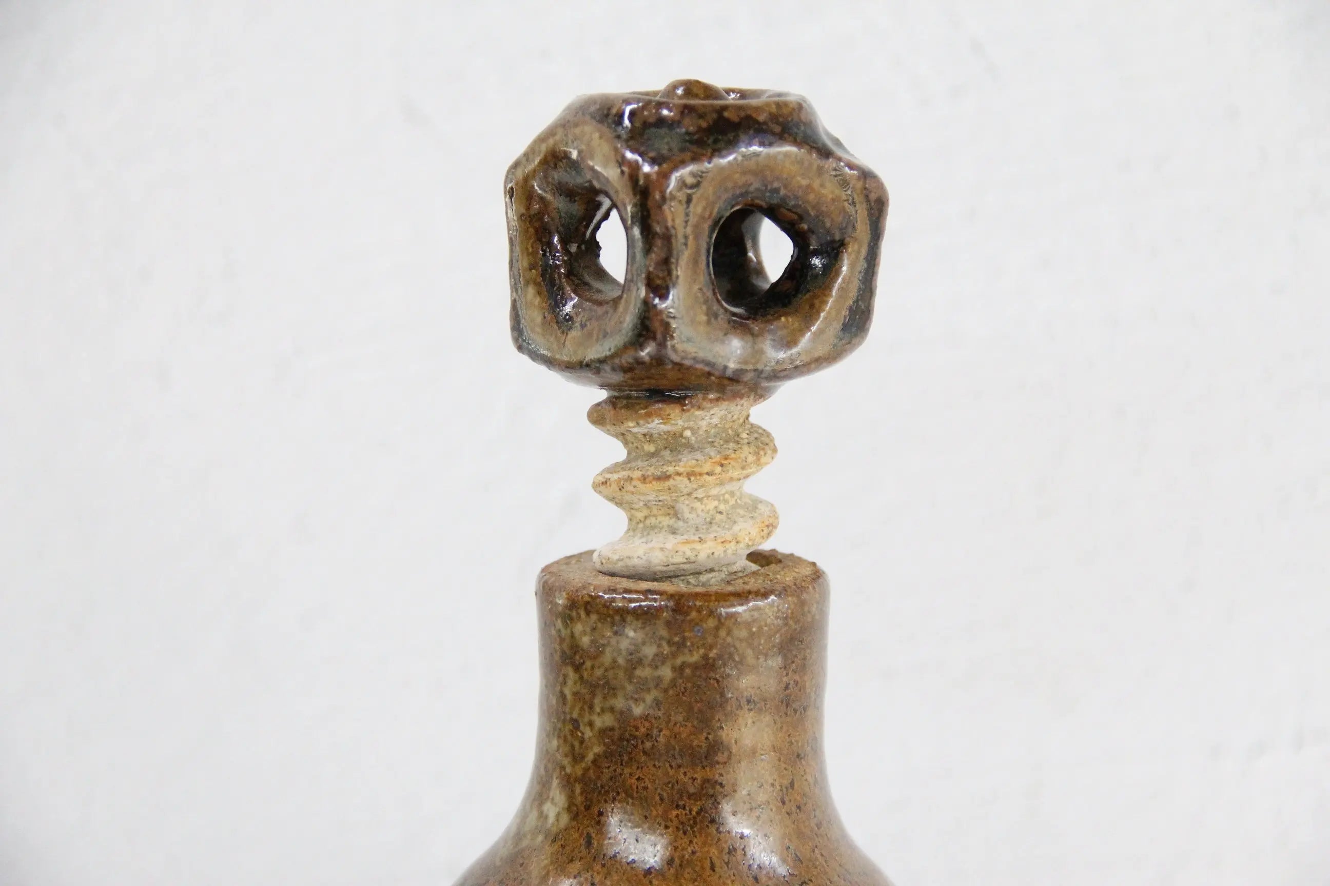 Vintage Studio Pottery Decanter | Art Hand Thrown  Debra Hall Lifestyle