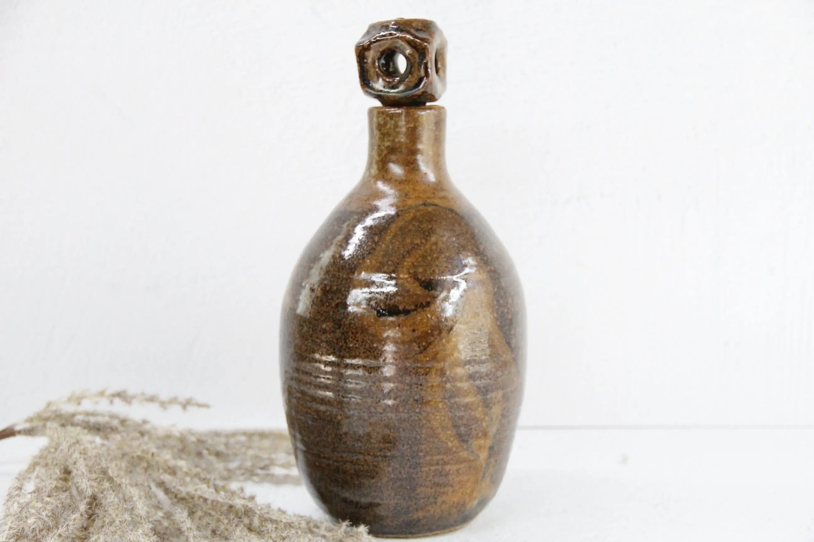 Vintage Studio Pottery Decanter | Art Hand Thrown  Debra Hall Lifestyle
