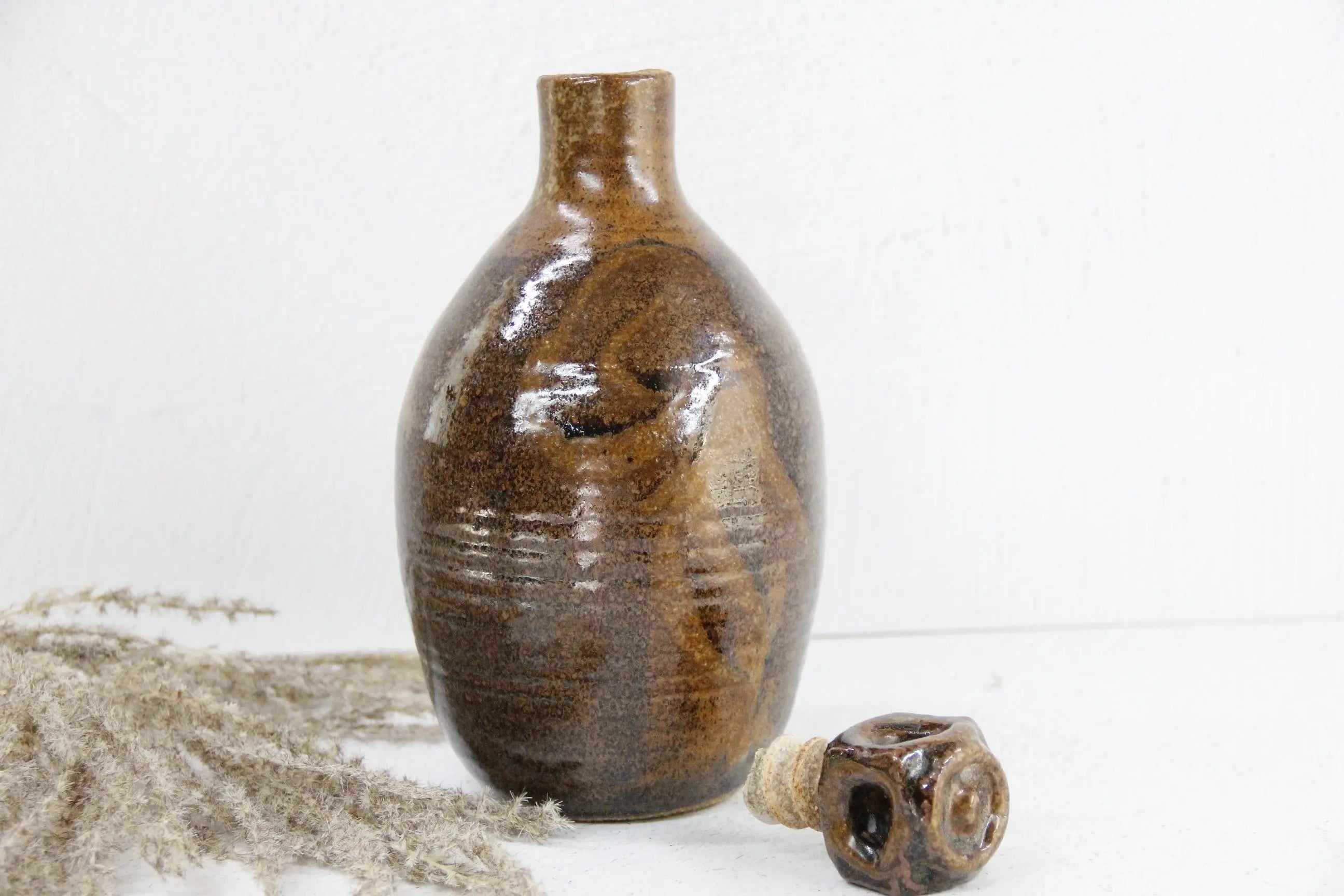 Vintage Studio Pottery Decanter | Art Hand Thrown  Debra Hall Lifestyle